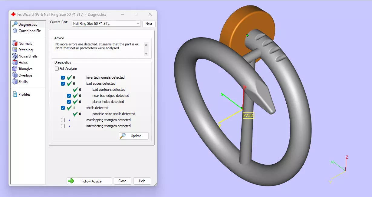 Juste Un Clou Ring Classic Model Size50 3D print model_12