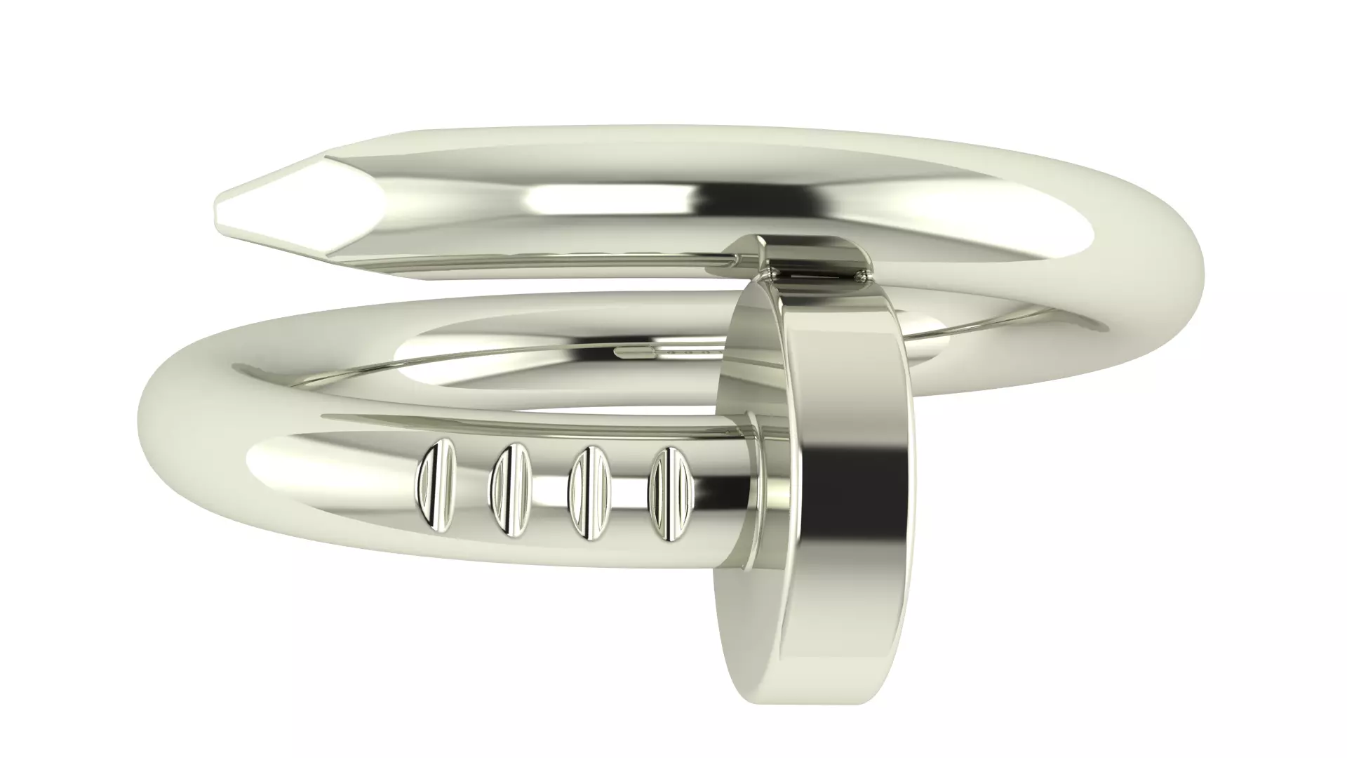 Juste Un Clou Ring Classic Model Size50 3D print model_5