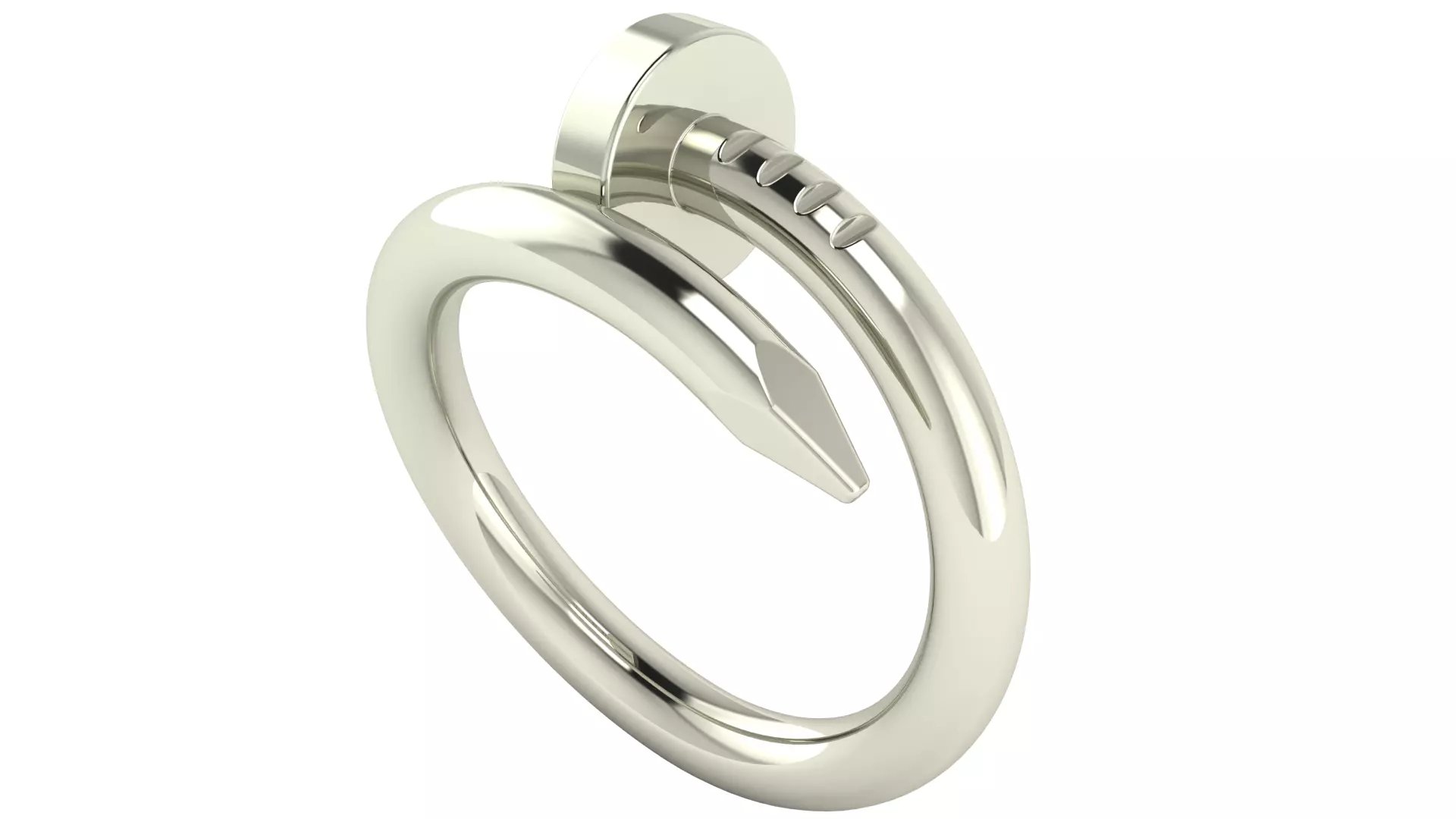 Juste Un Clou Ring Classic Model Size50 3D print model_3