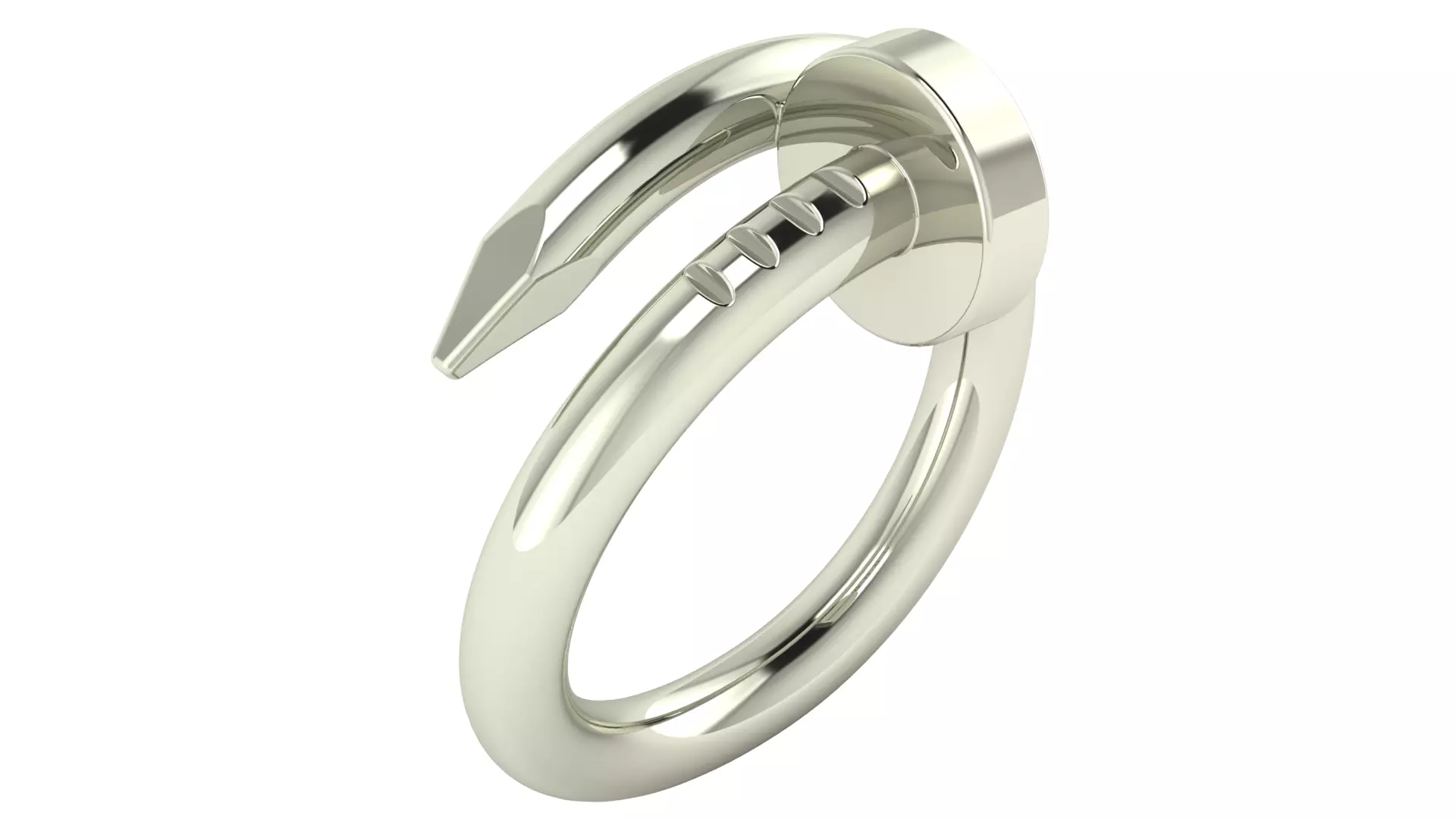 Juste Un Clou Ring Classic Model Size50 3D print model_4
