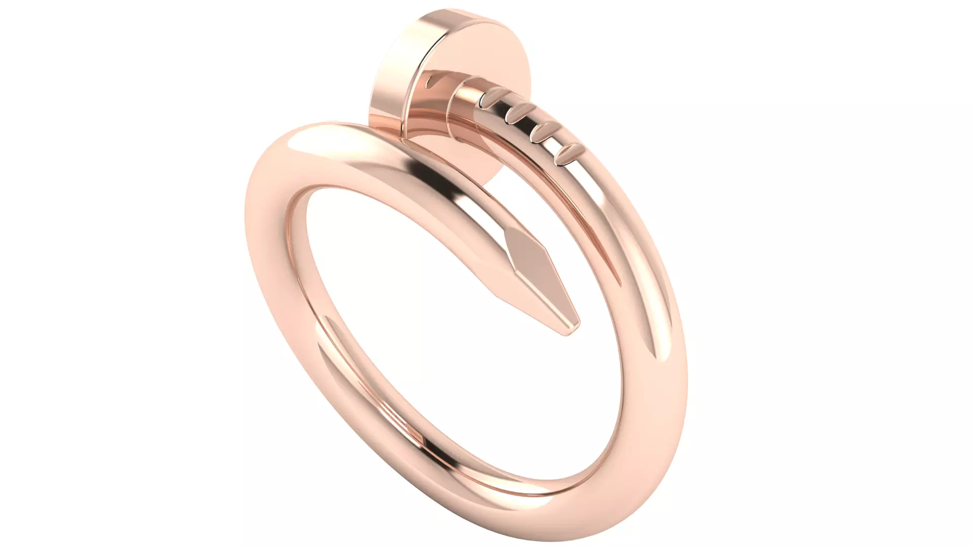 Juste Un Clou Ring Classic Model Size50 3D print model_6