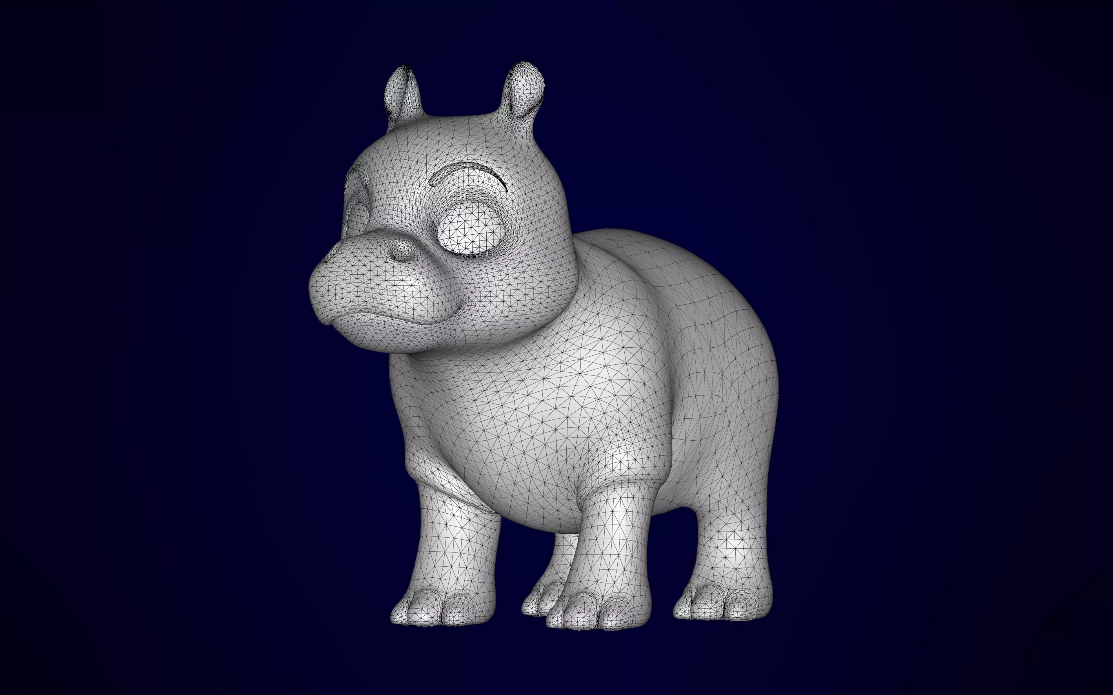 Hippo 3D model_10