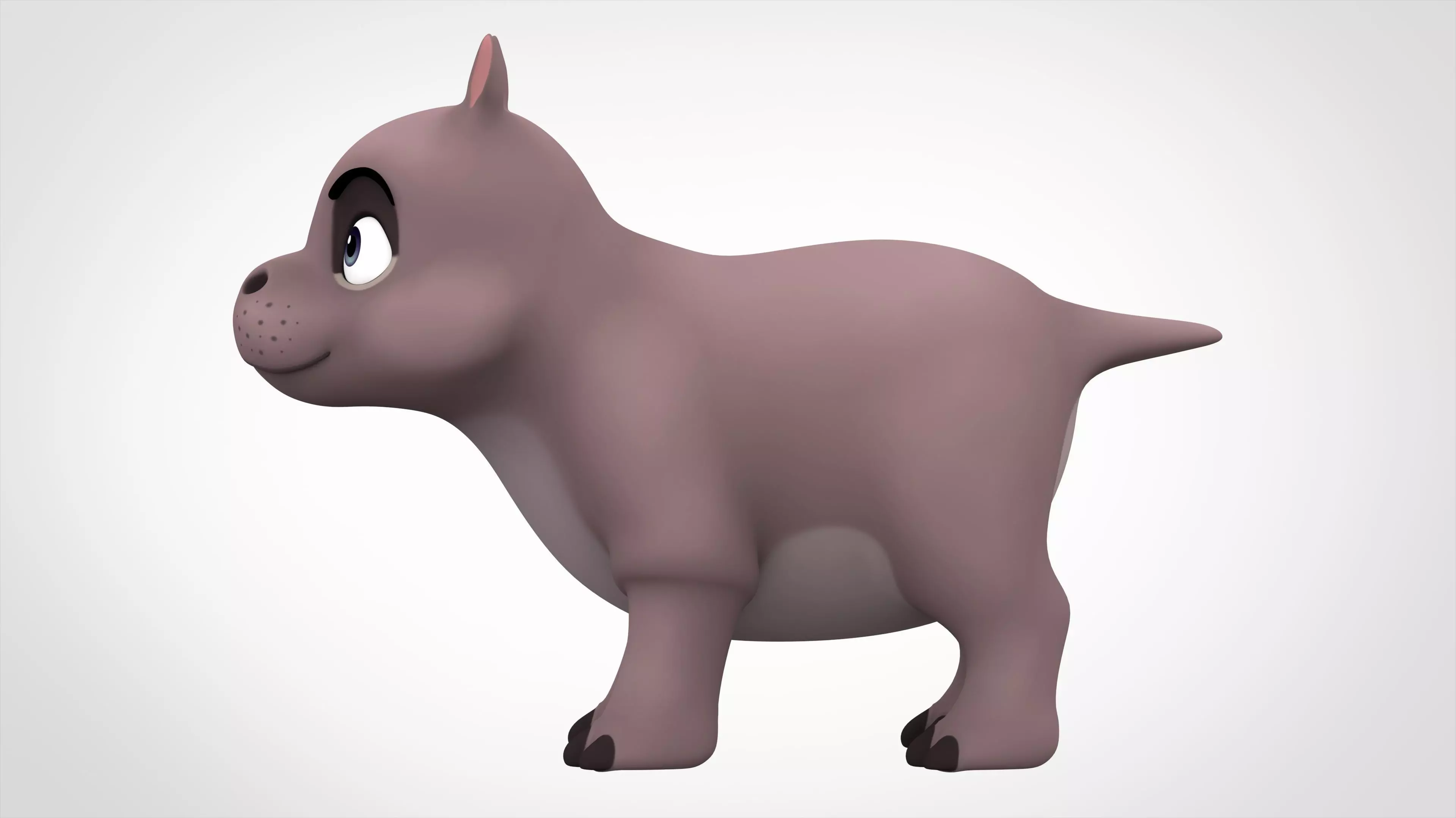 Hippo 3D model_2