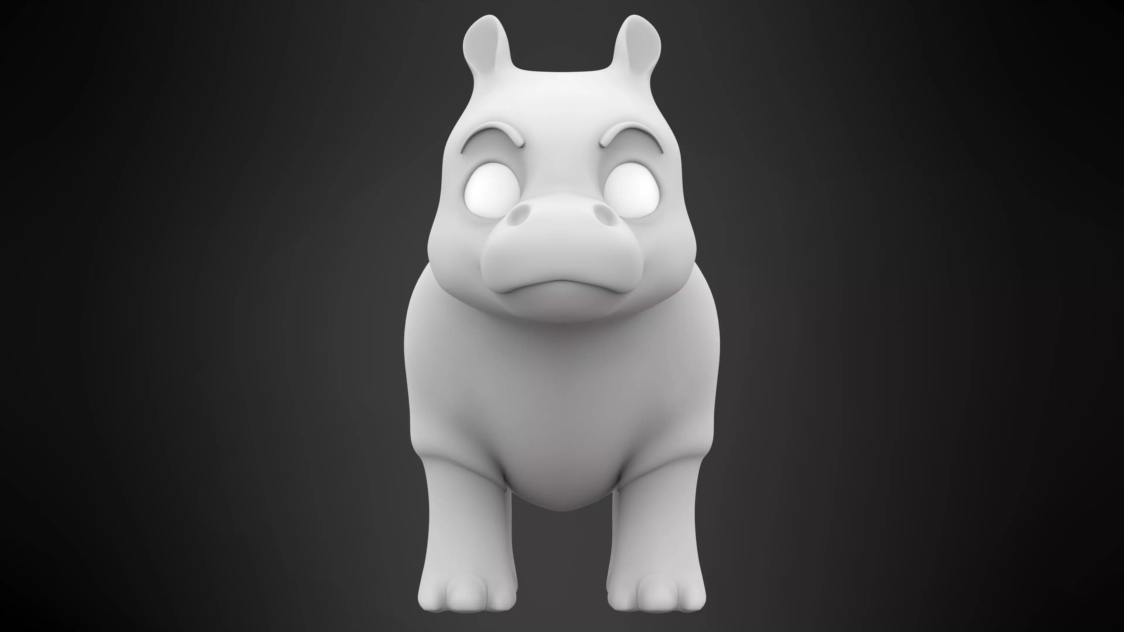 Hippo 3D model_6