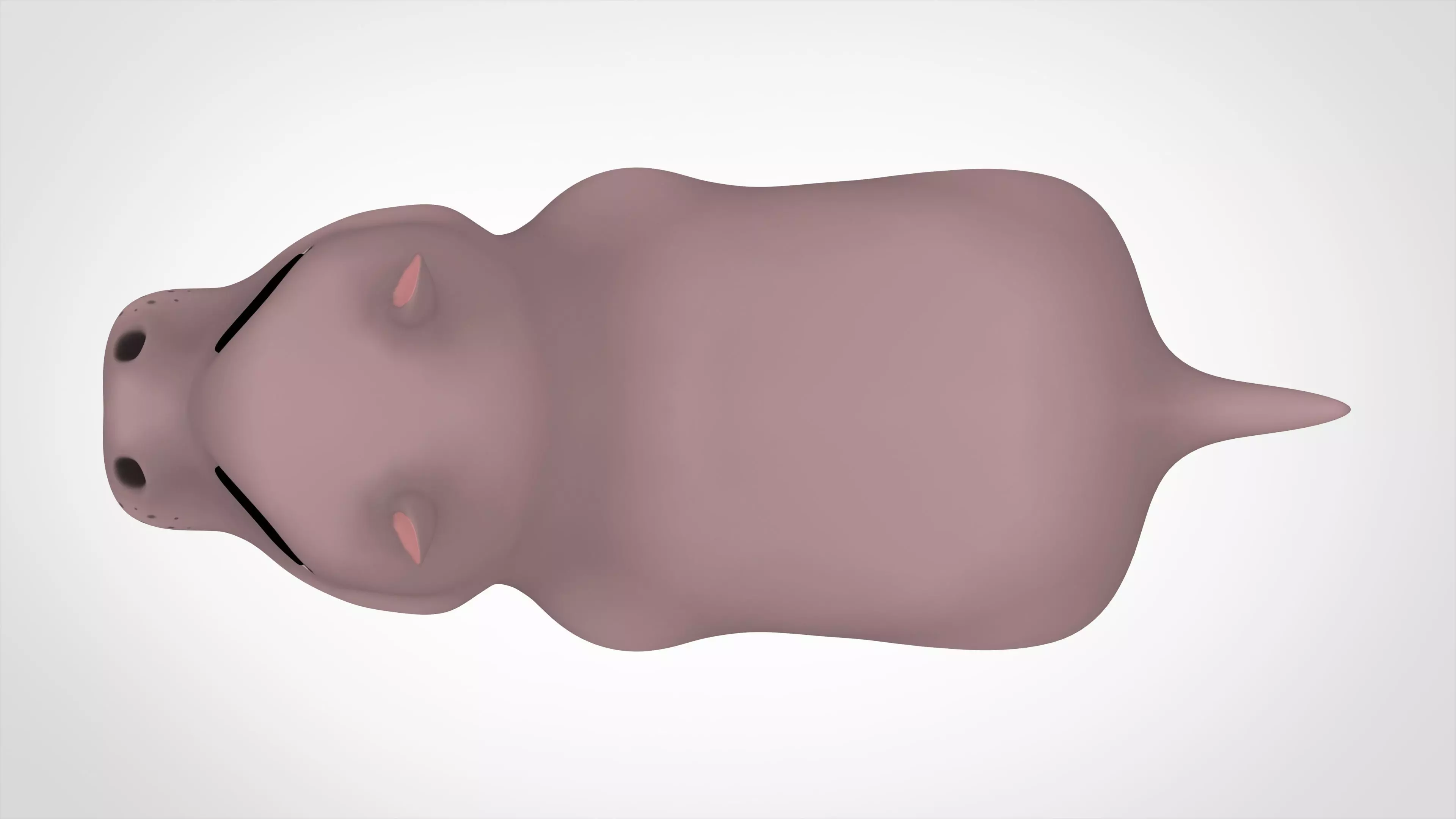 Hippo 3D model_4
