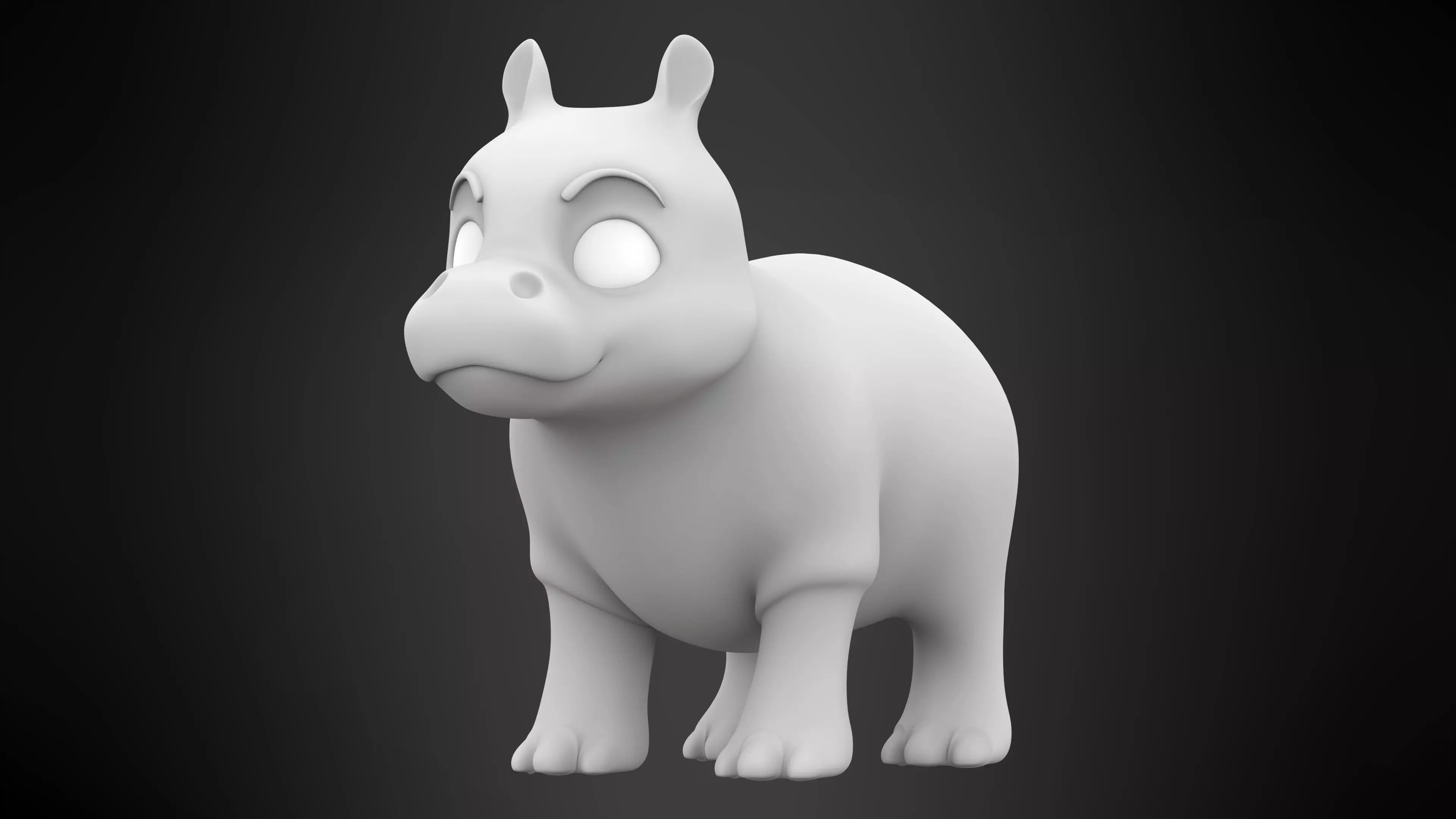 Hippo 3D model_5