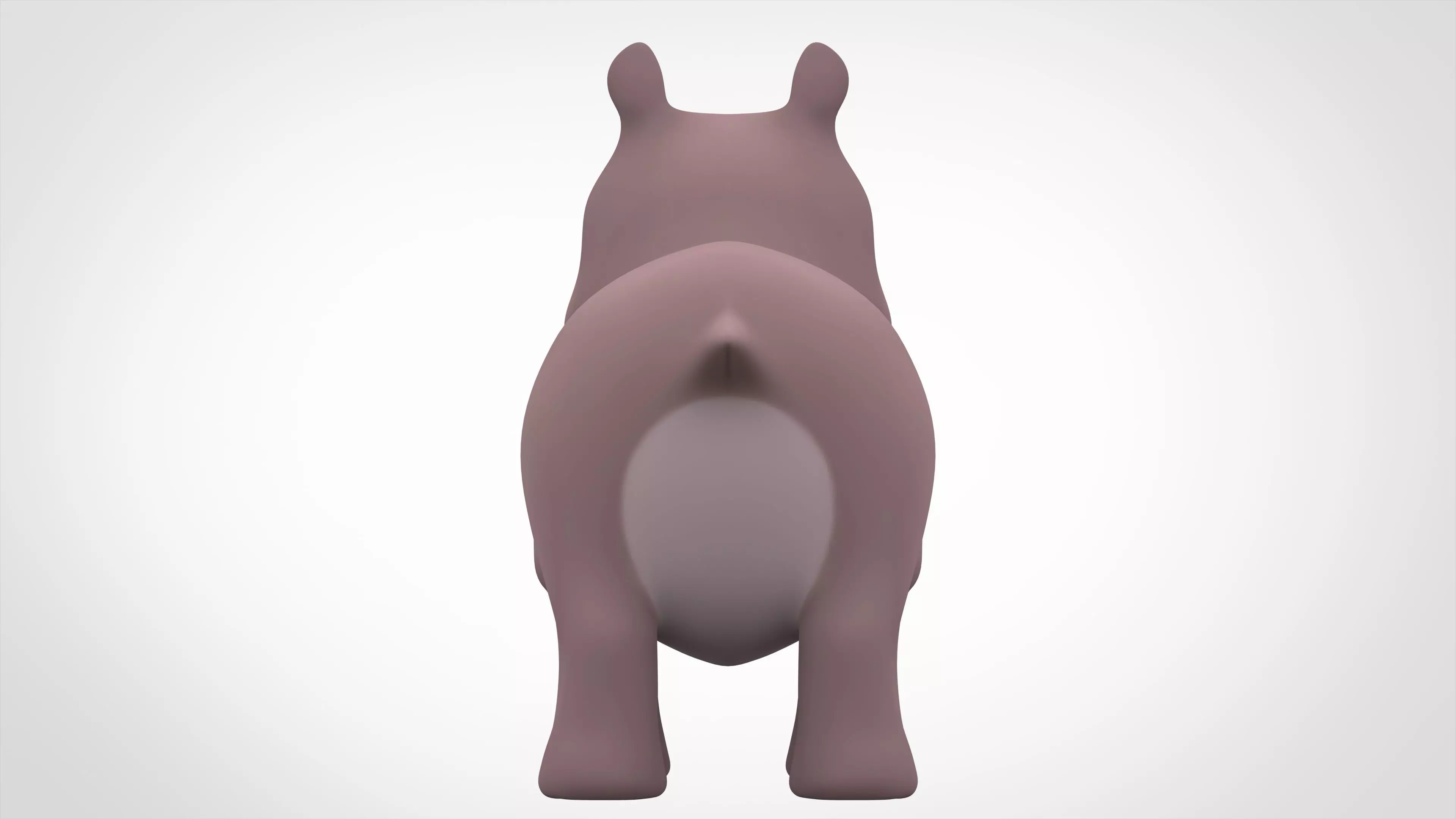 Hippo 3D model_3