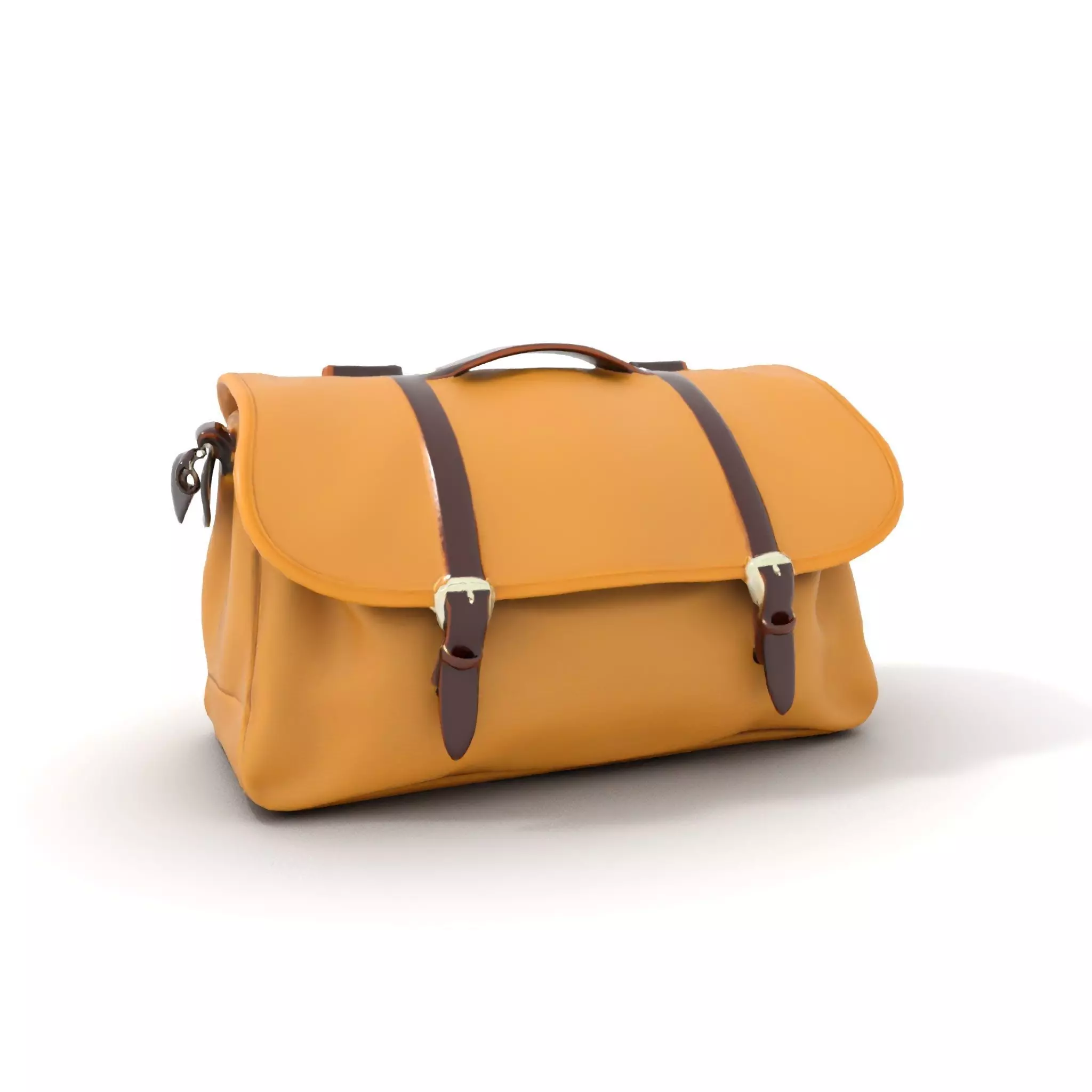 Vintage Tan Bag model pack Low-poly 3D model_20