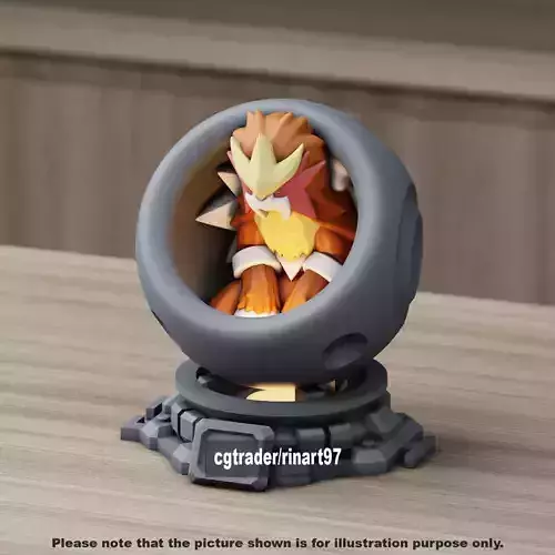 Entei healing machine pods 3D print model