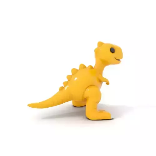 Cheerful Yellow Dinosaur model pack