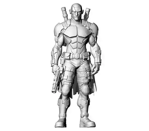 Art Skulpturen Designer  Humanes Bodybuilder   3D Print Models 