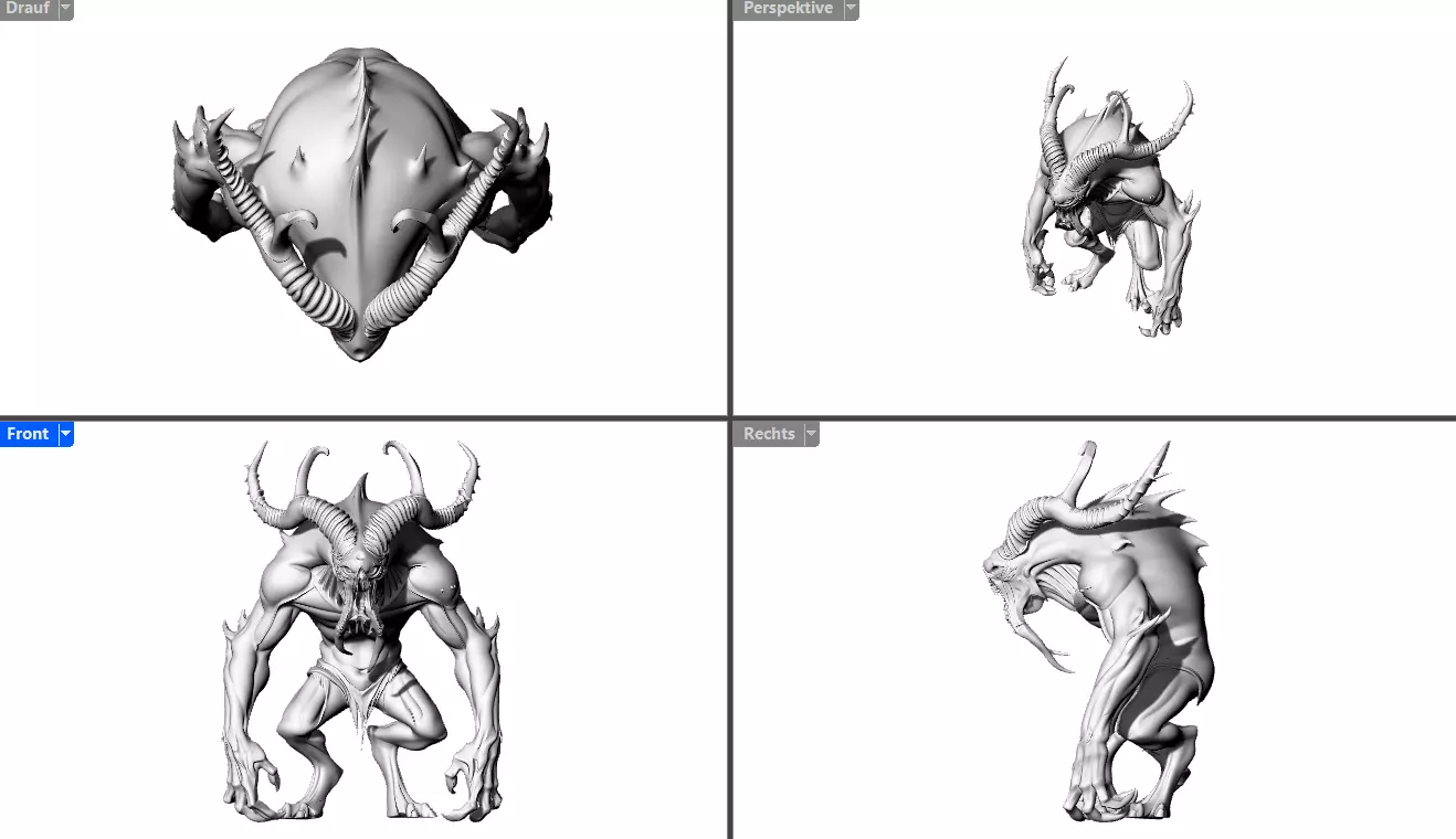 Art Skulpturen Designer Monster Anime 3D Print Models popular 3D print model_2