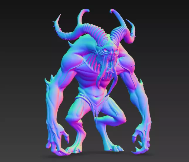 Art Skulpturen Designer Monster Anime 3D Print Models popular 3D print model_1
