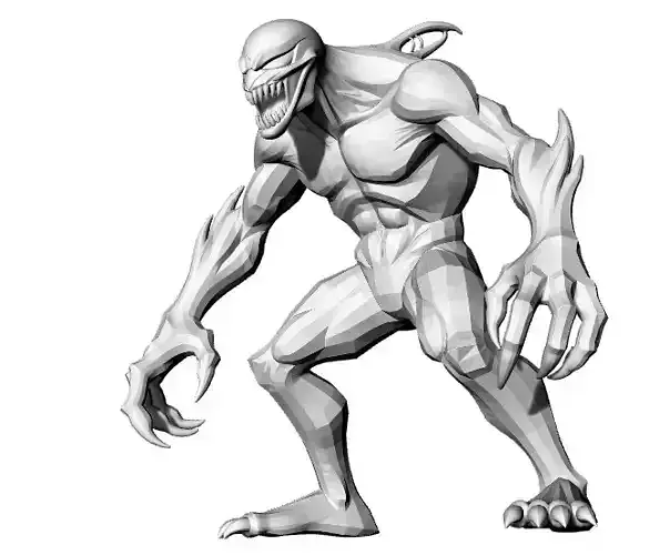 Art Skulpturen Designer  Monster Anime 3D Print Models popular