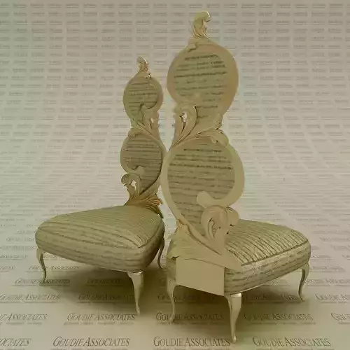 Accent Chair International Cuisine Dining Chair 3D model