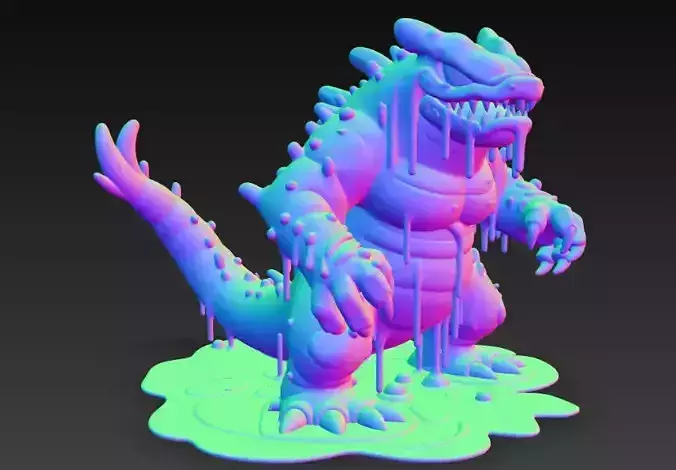 Art Skulpturen Designer  Monster Anime 3D Print Models popular