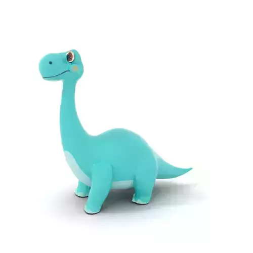 Playful Blue Dinosaur model pack
