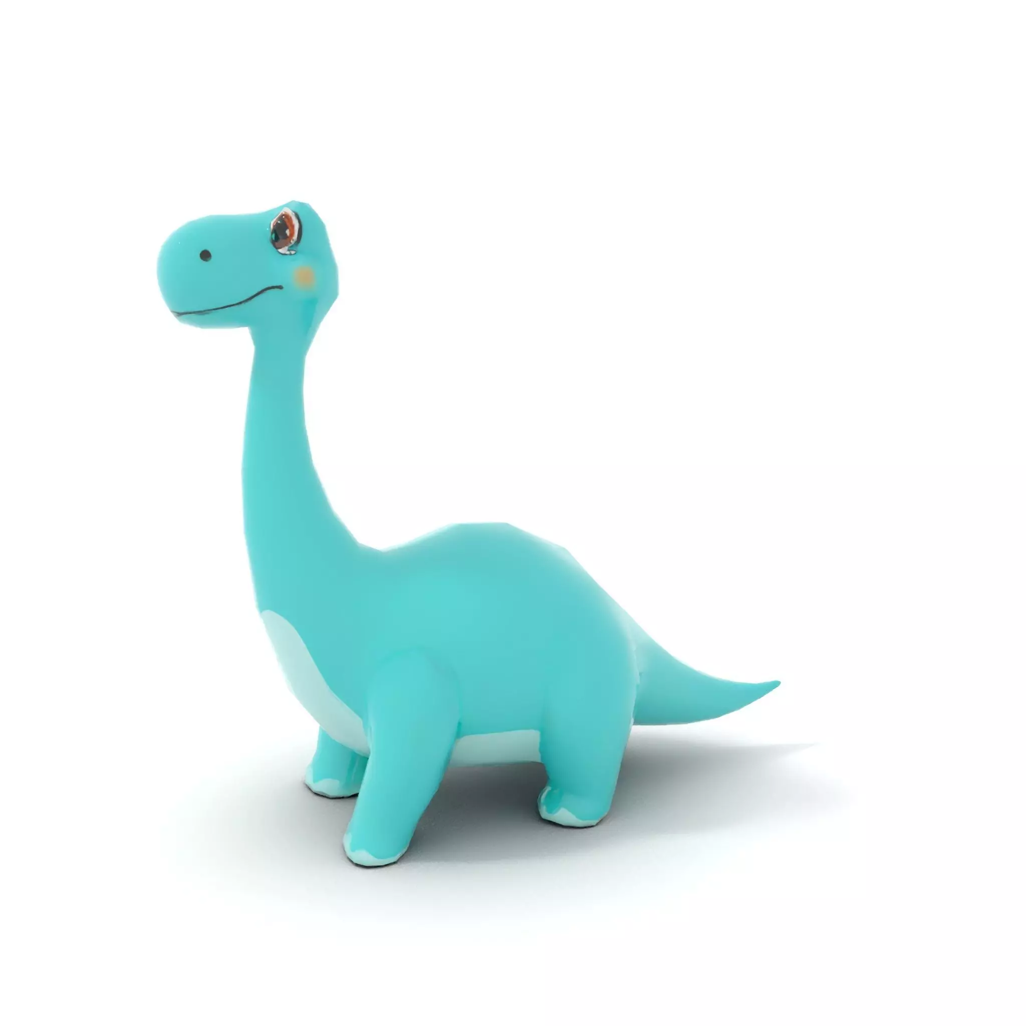 Playful Blue Dinosaur model pack Low-poly 3D model_17
