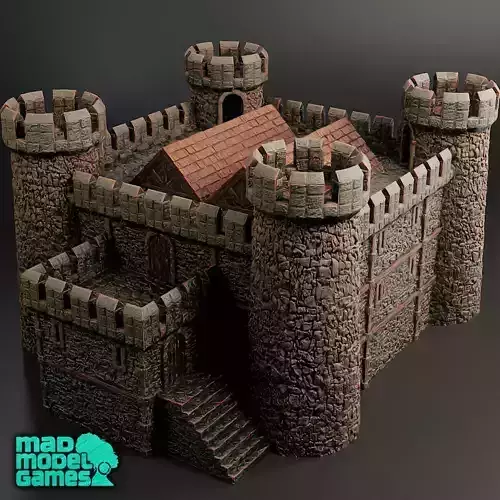 Castle - Norman Keep - DND scenery - medieval building