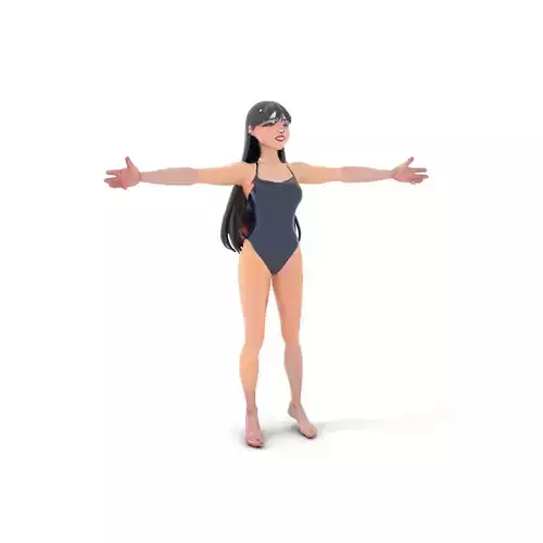 Anime Swimsuit Character model pack