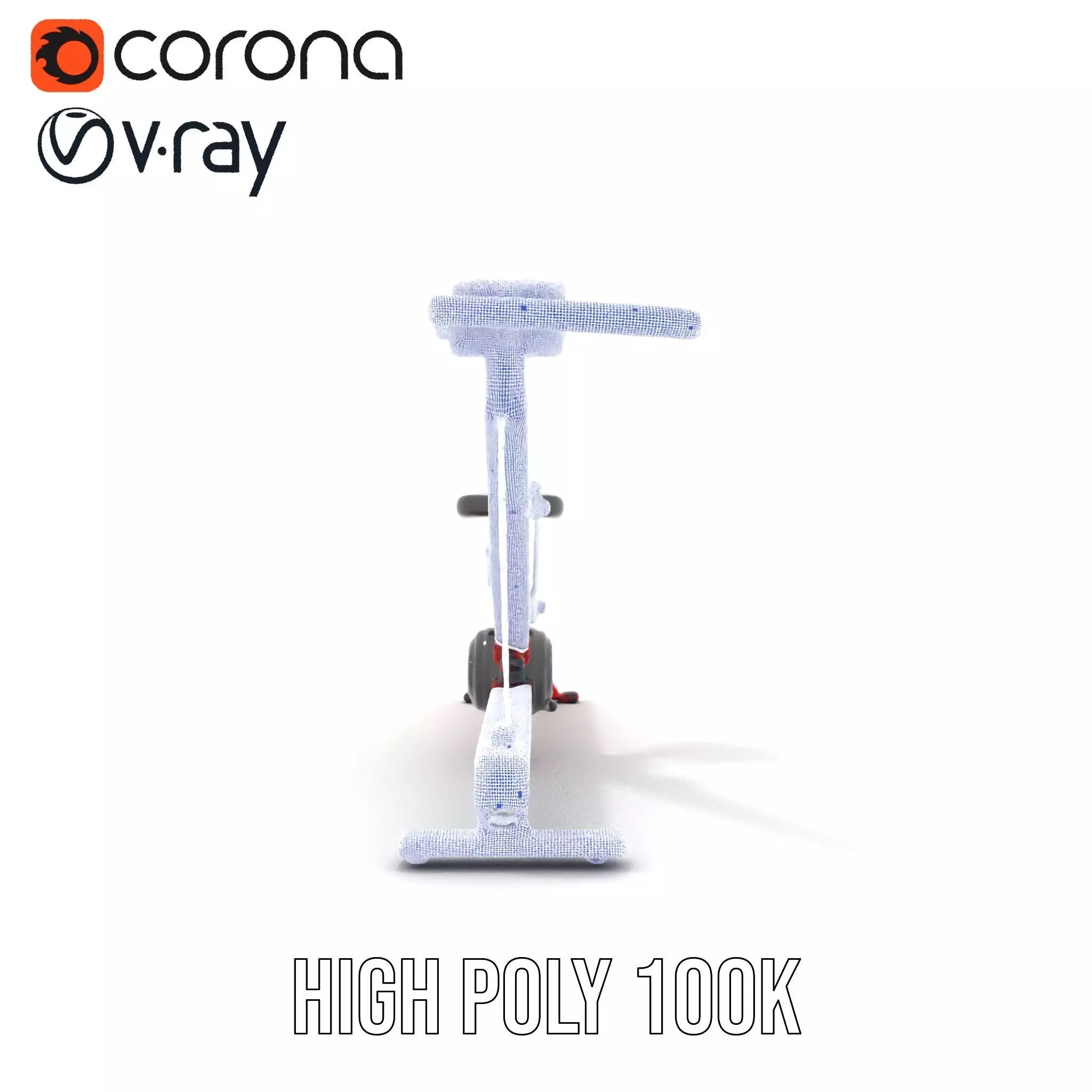 Red Rower Exercise model pack Low-poly 3D model_33