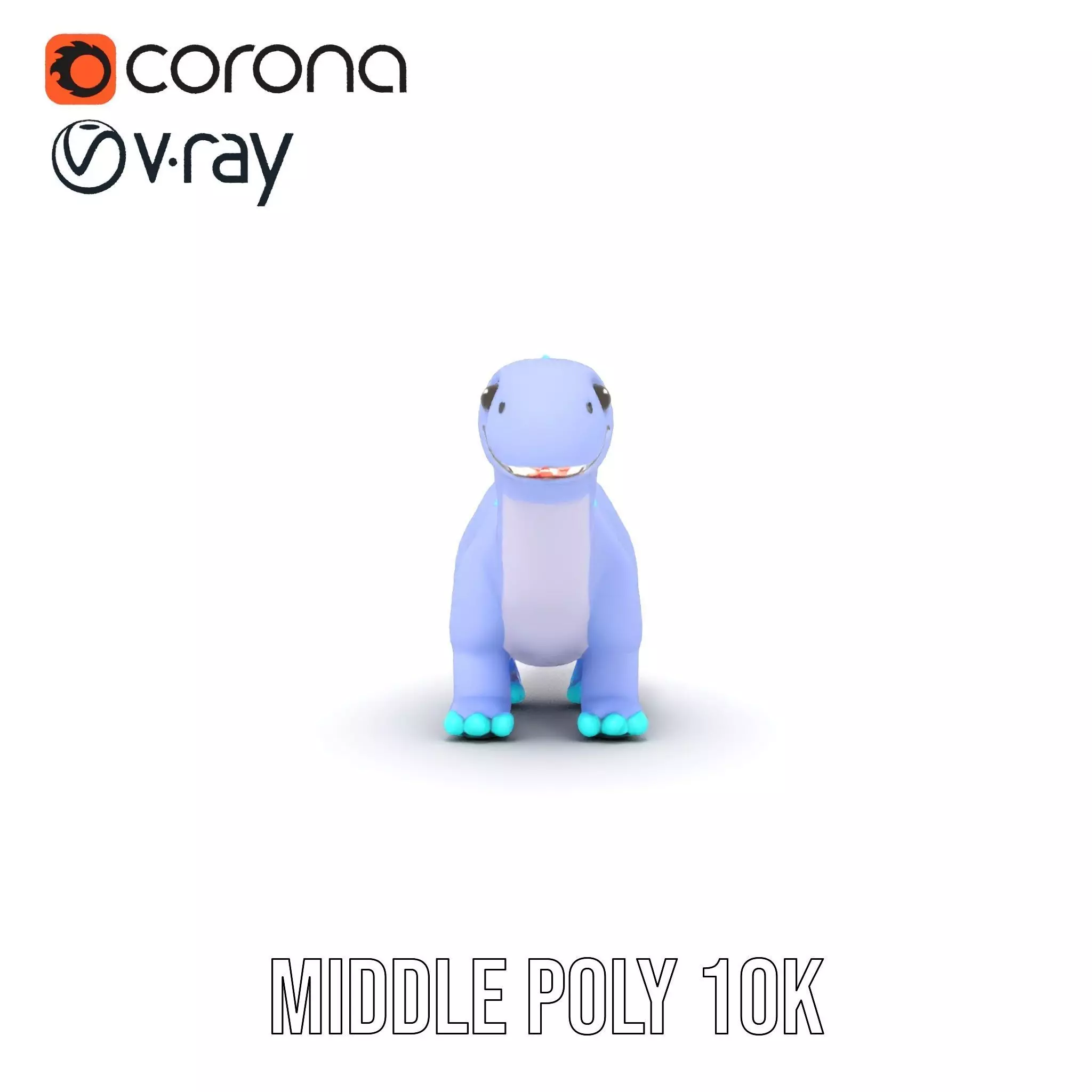 Playful Dinosaur Toy model pack Low-poly 3D model_5