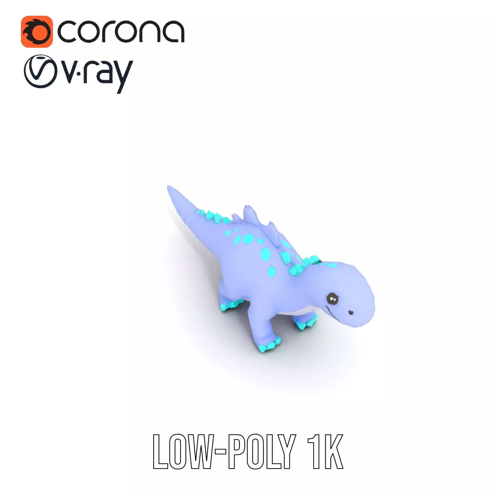 Playful Dinosaur Toy model pack Low-poly 3D model_9