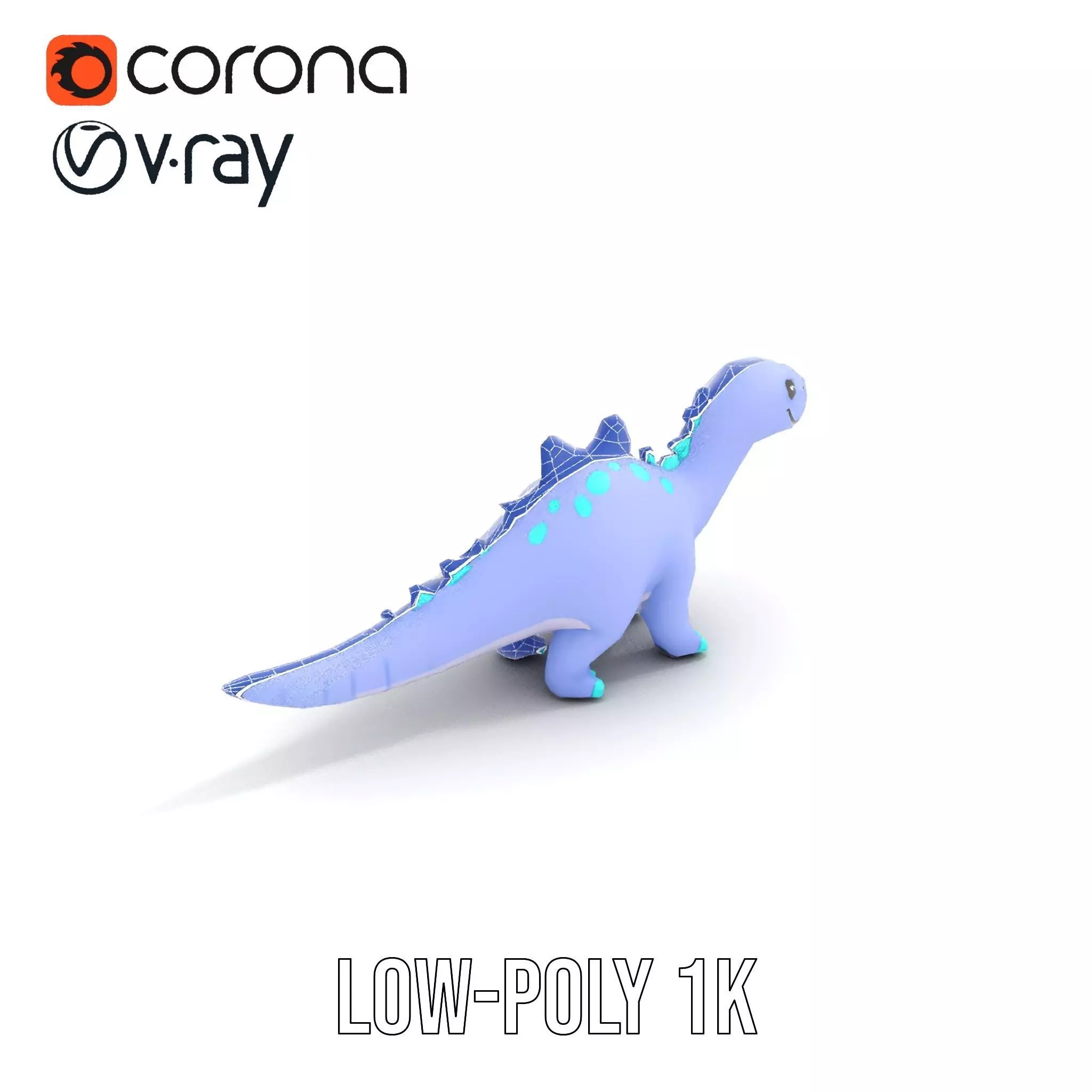 Playful Dinosaur Toy model pack Low-poly 3D model_21
