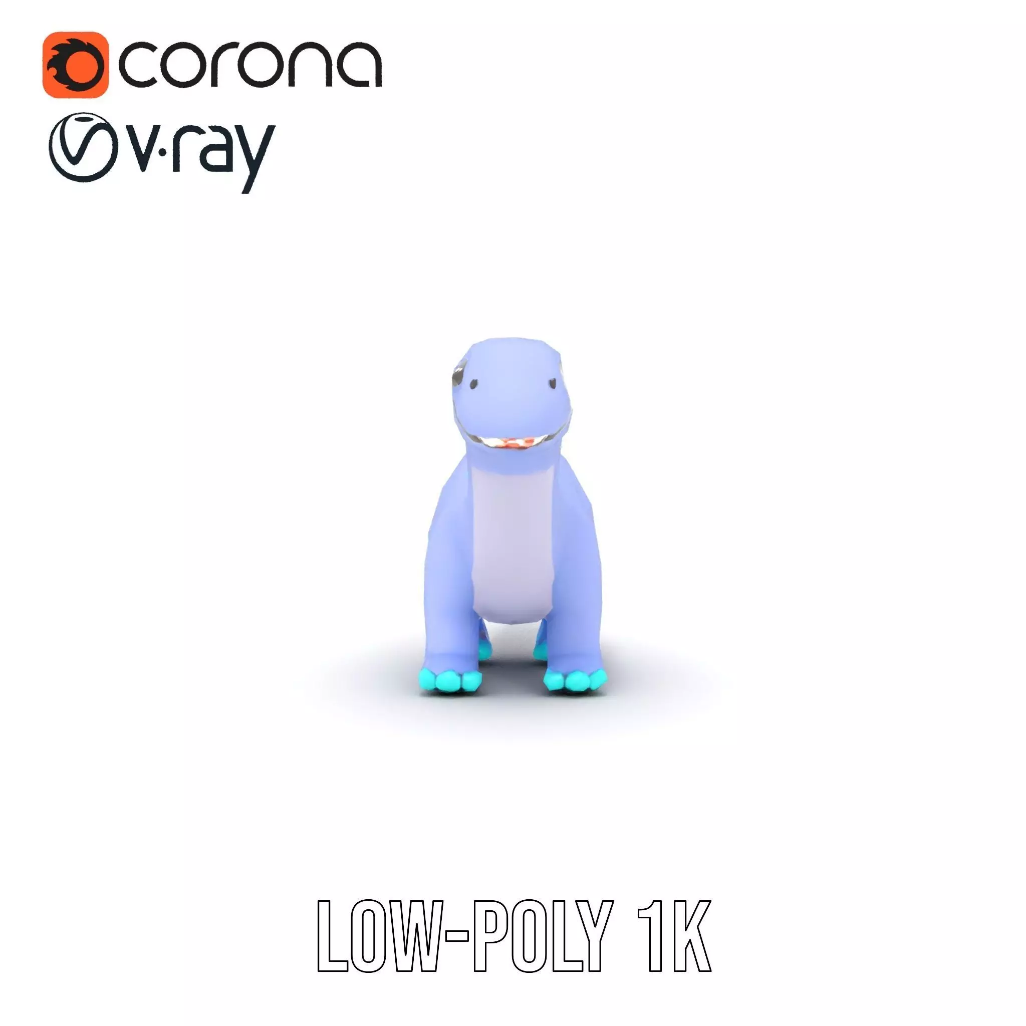 Playful Dinosaur Toy model pack Low-poly 3D model_12