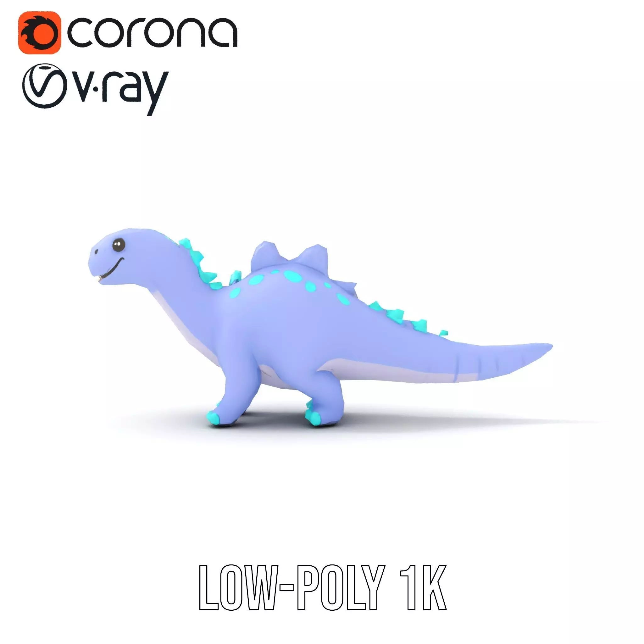 Playful Dinosaur Toy model pack Low-poly 3D model_26
