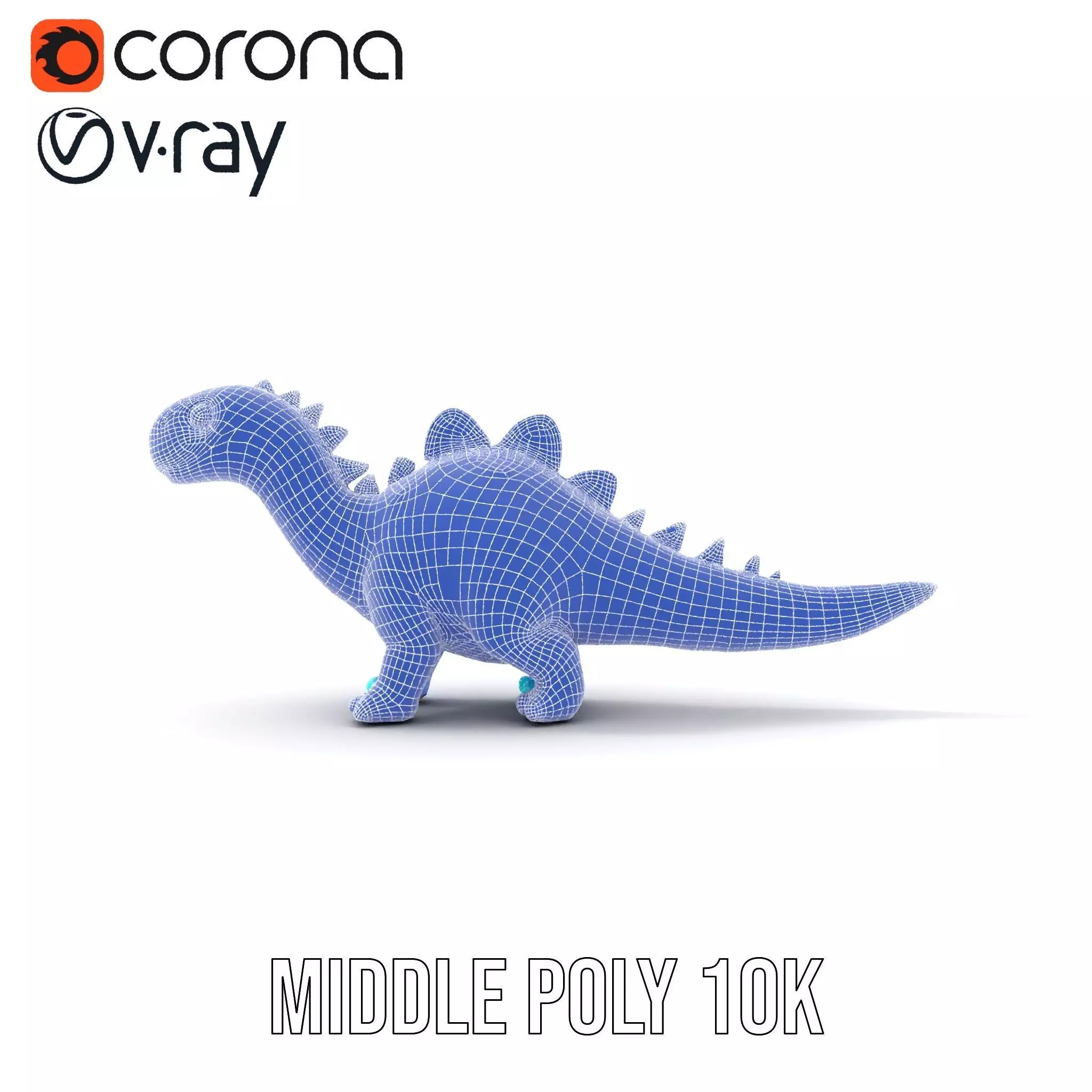 Playful Dinosaur Toy model pack Low-poly 3D model_28