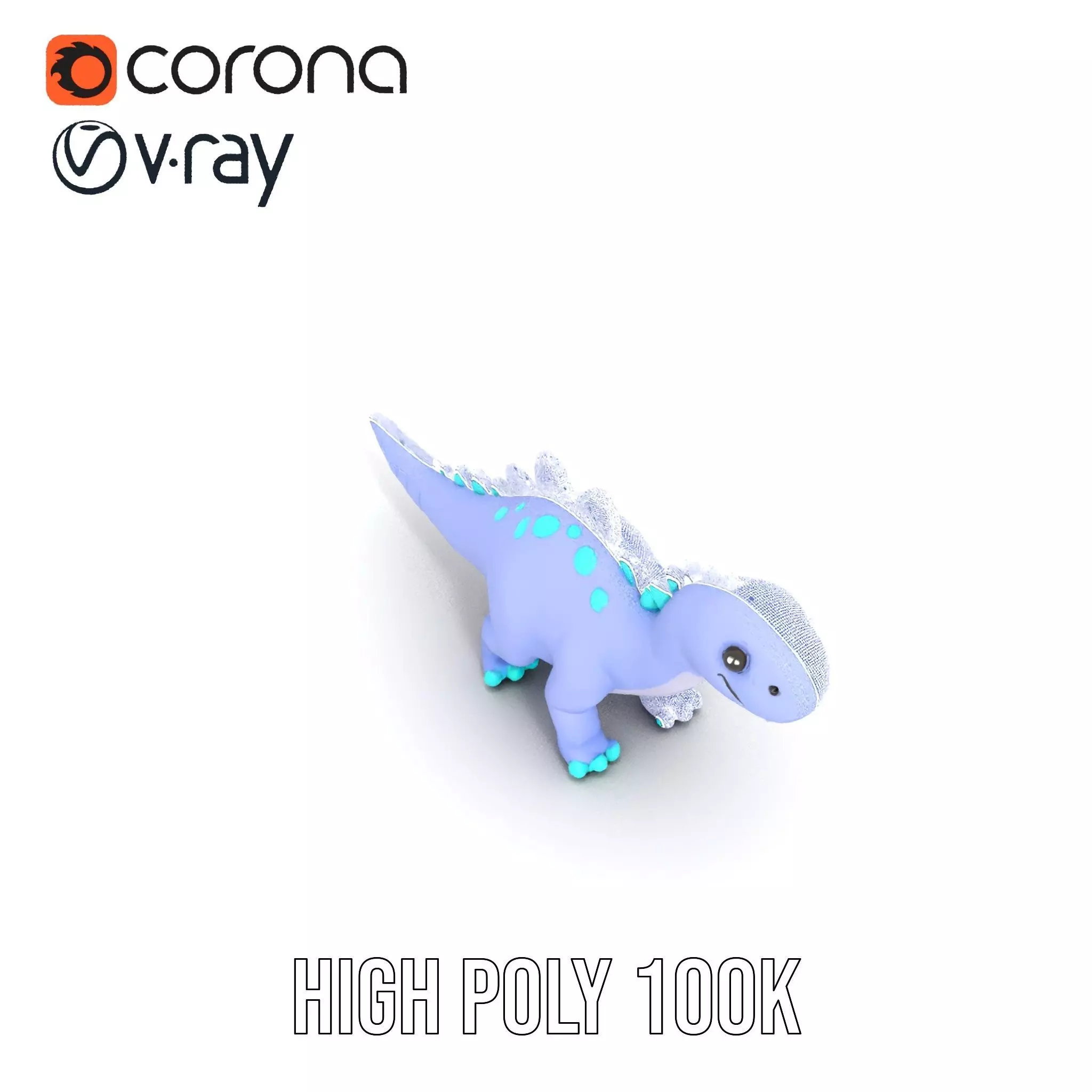 Playful Dinosaur Toy model pack Low-poly 3D model_34