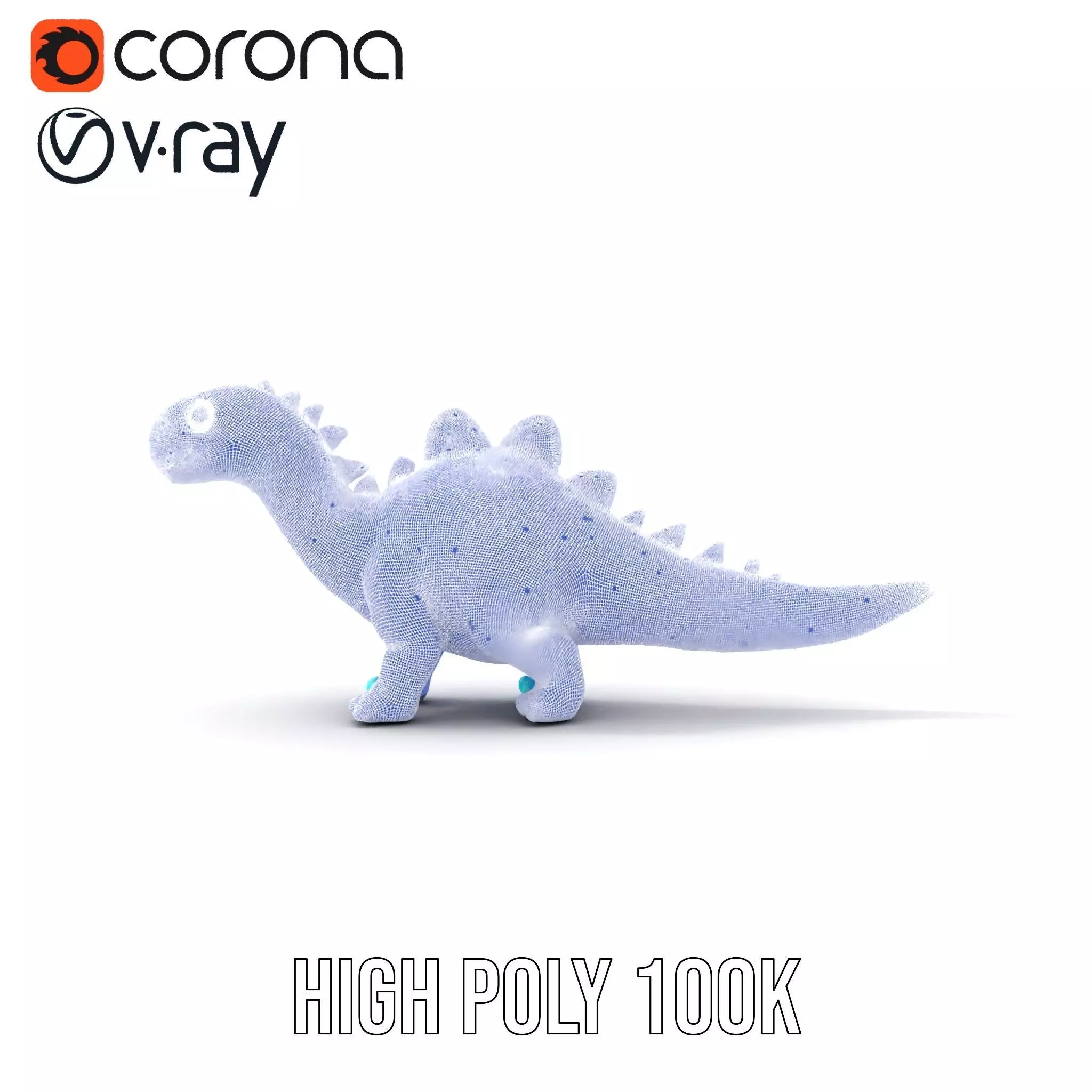 Playful Dinosaur Toy model pack Low-poly 3D model_16