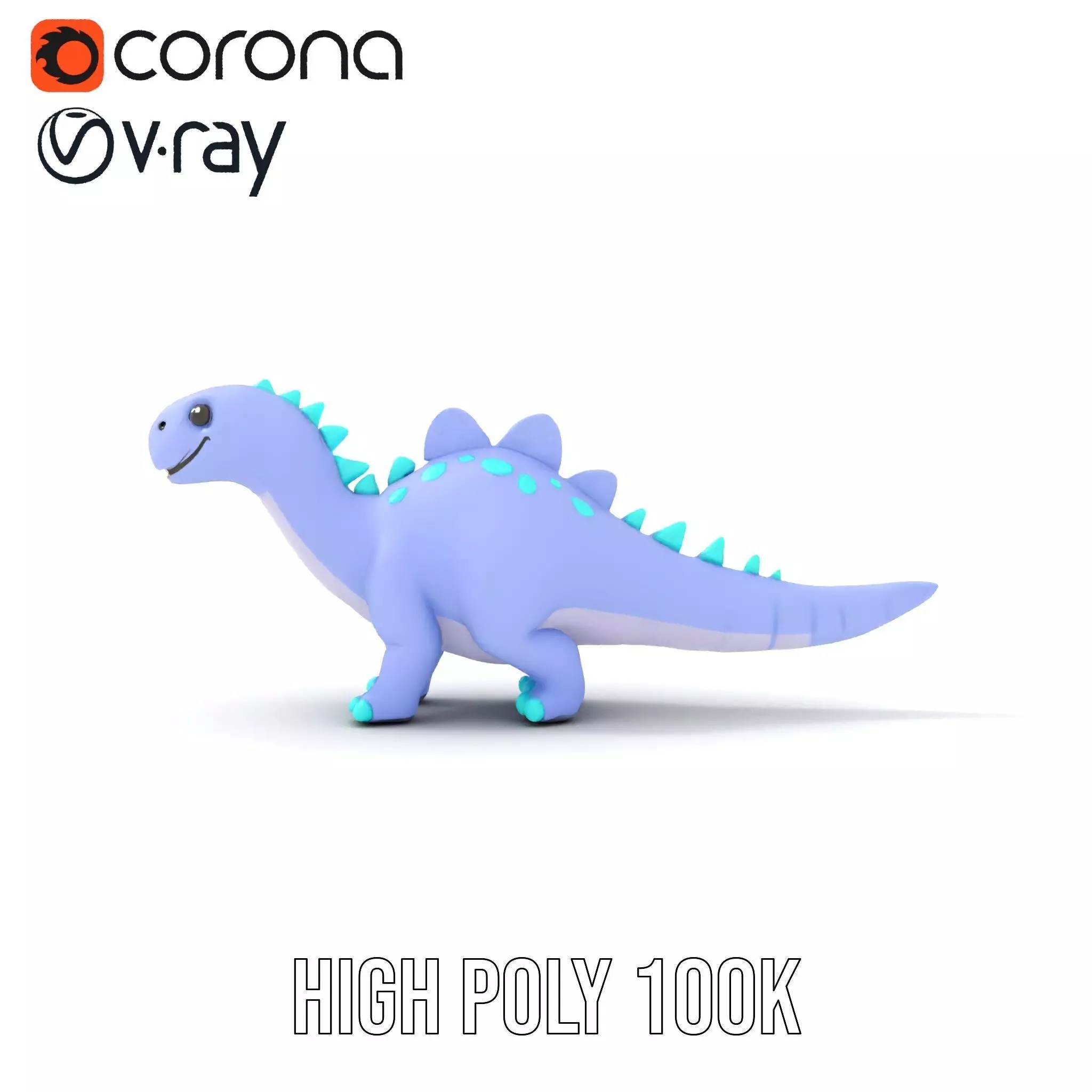 Playful Dinosaur Toy model pack Low-poly 3D model_13