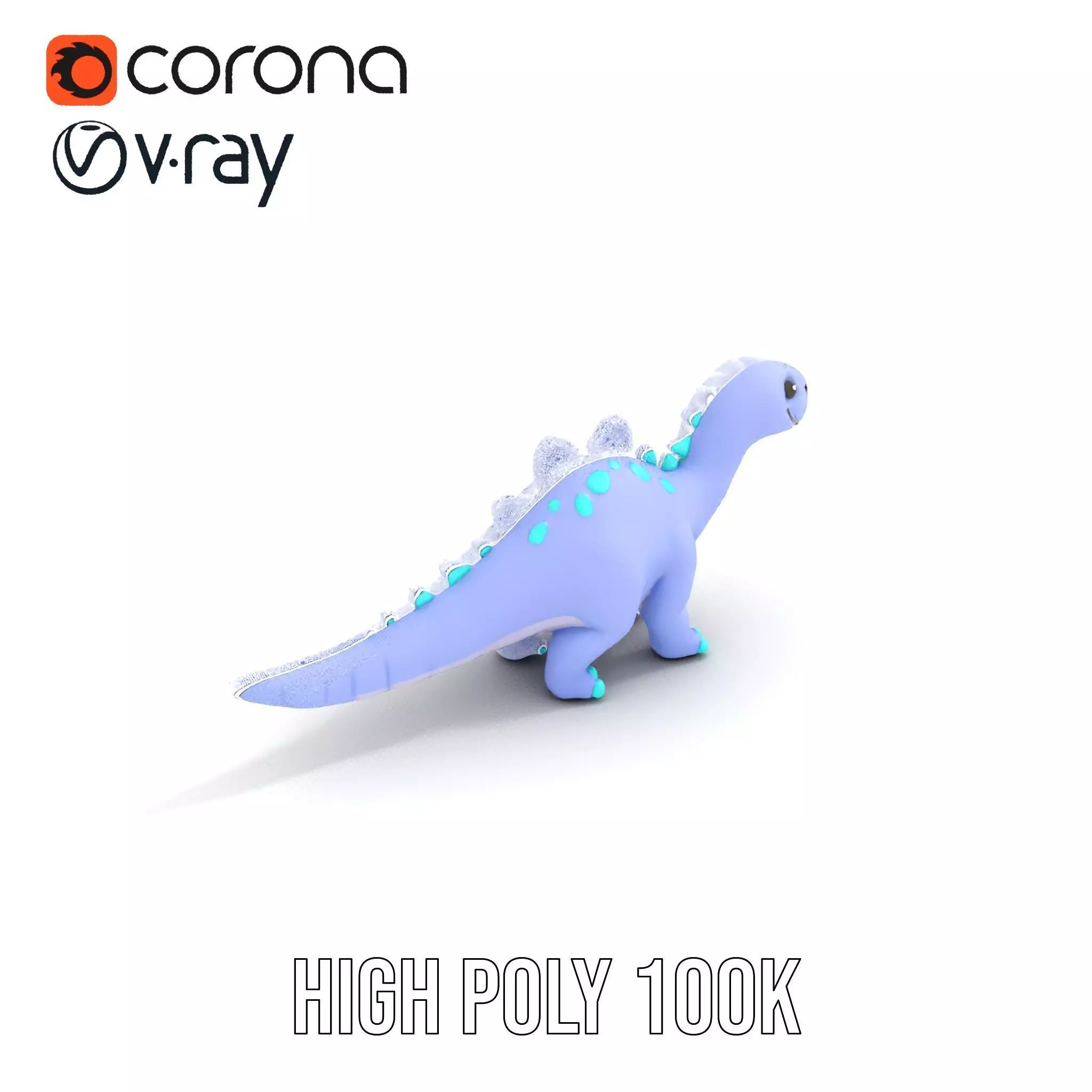 Playful Dinosaur Toy model pack Low-poly 3D model_27