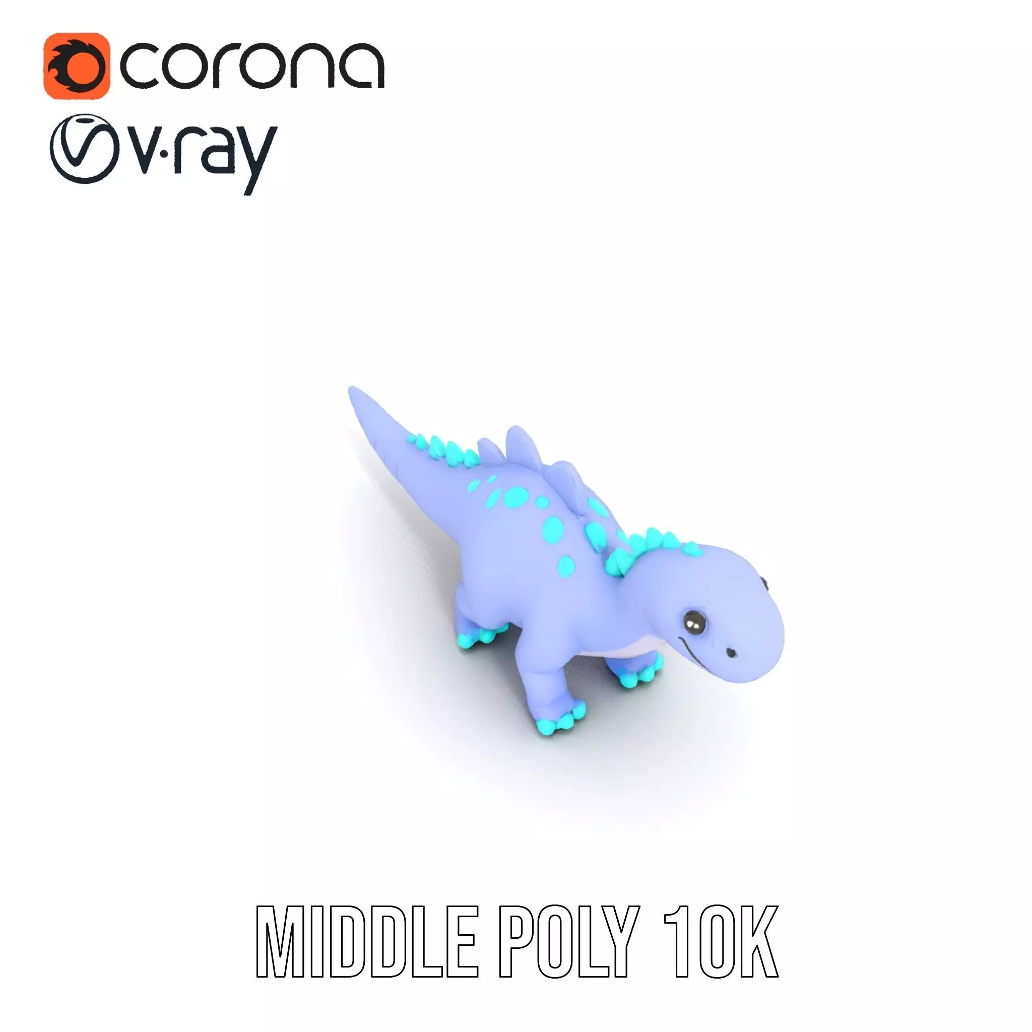 Playful Dinosaur Toy model pack Low-poly 3D model_6