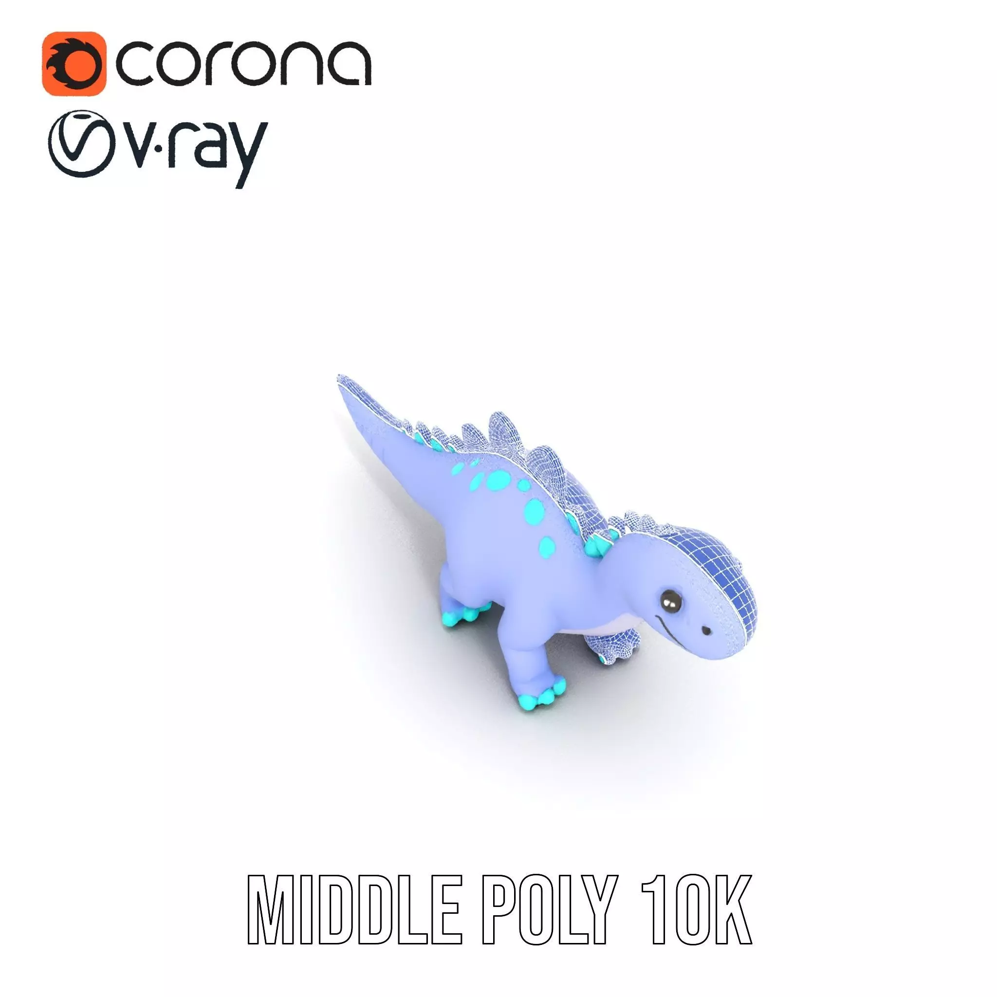 Playful Dinosaur Toy model pack Low-poly 3D model_31