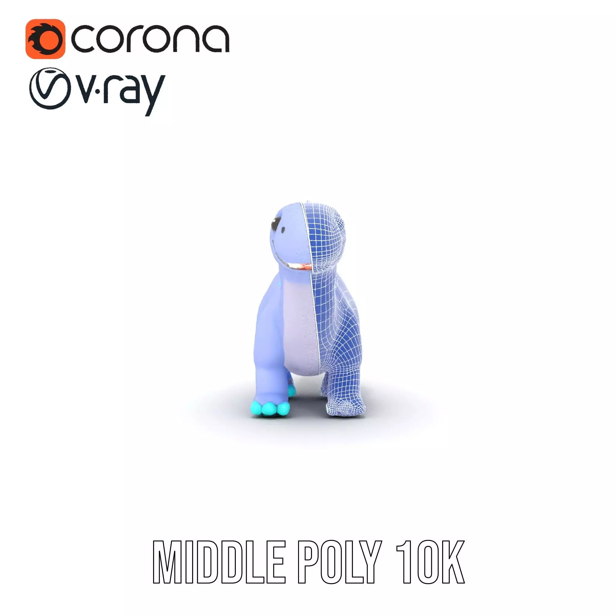 Playful Dinosaur Toy model pack Low-poly 3D model_11