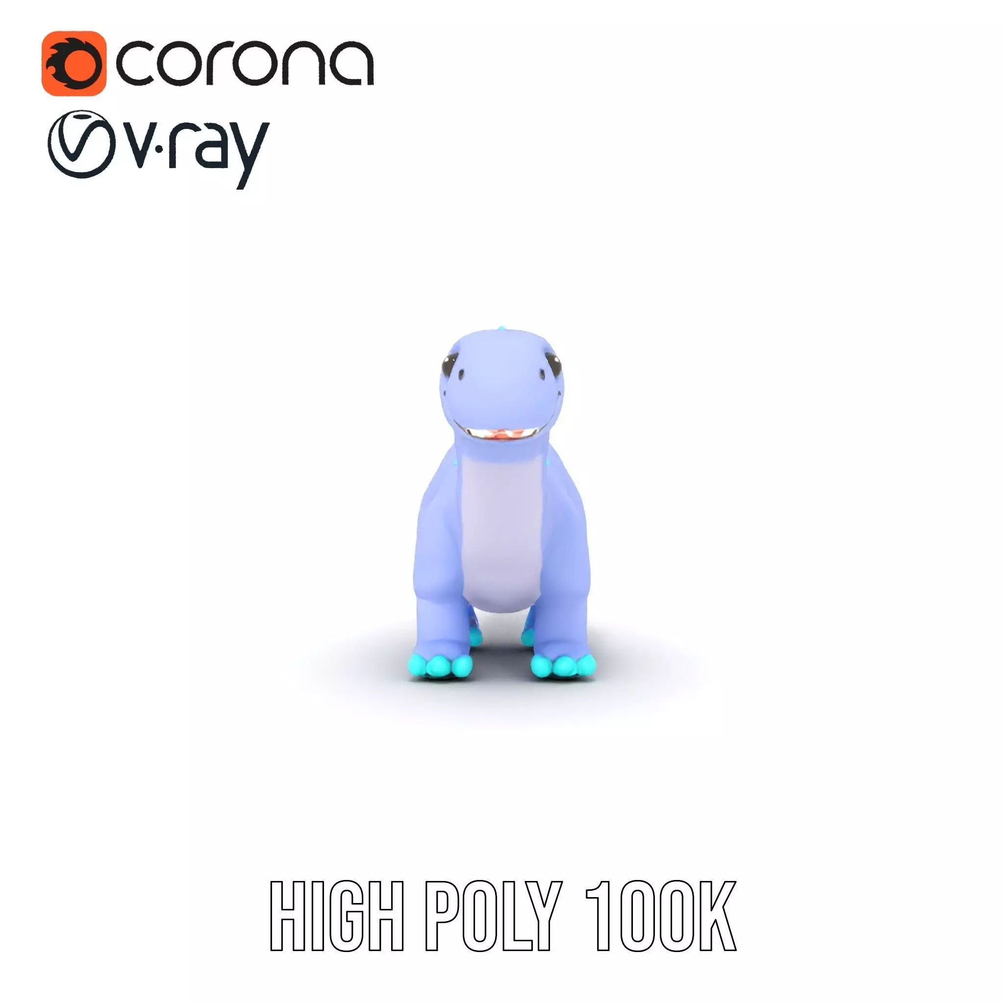 Playful Dinosaur Toy model pack Low-poly 3D model_30