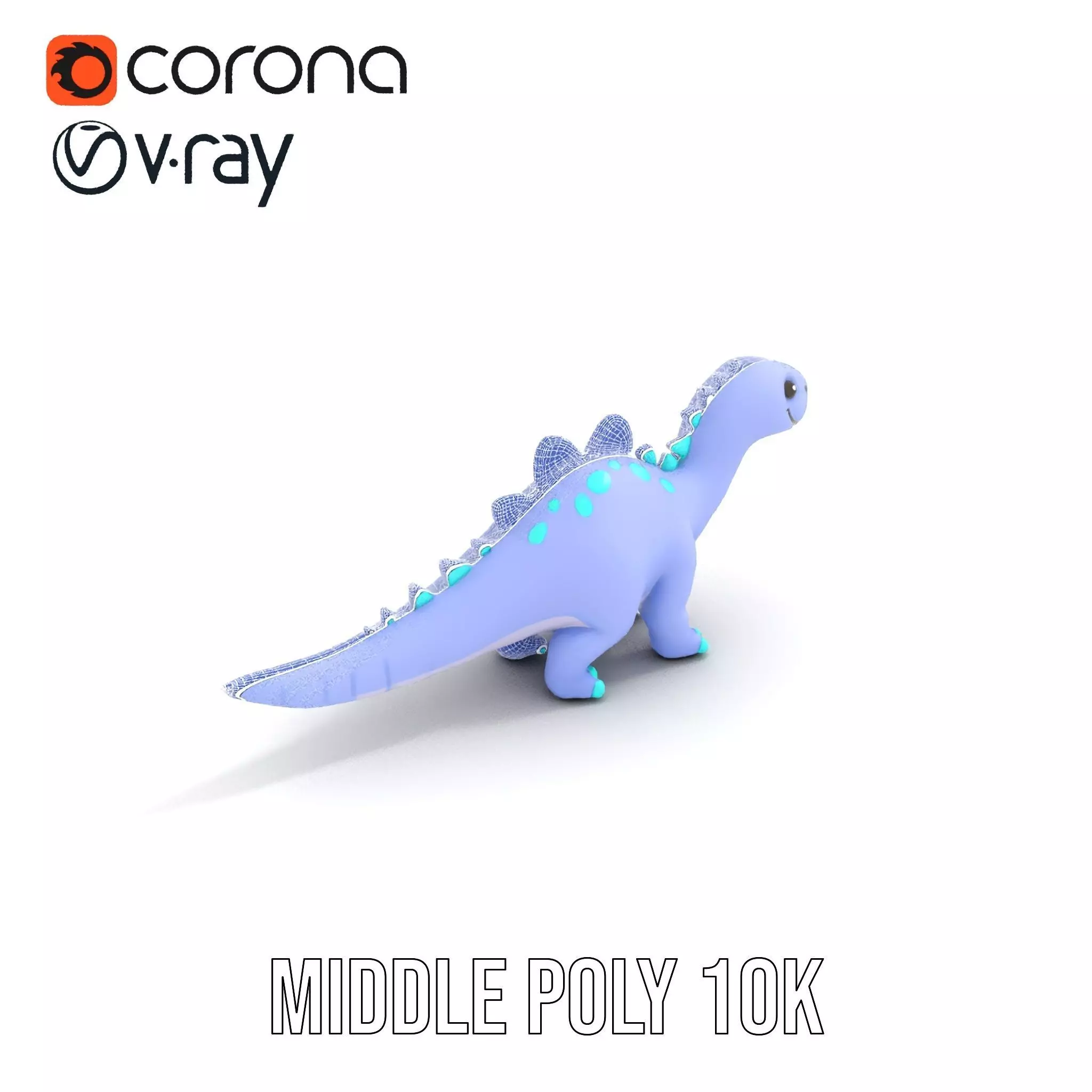 Playful Dinosaur Toy model pack Low-poly 3D model_17