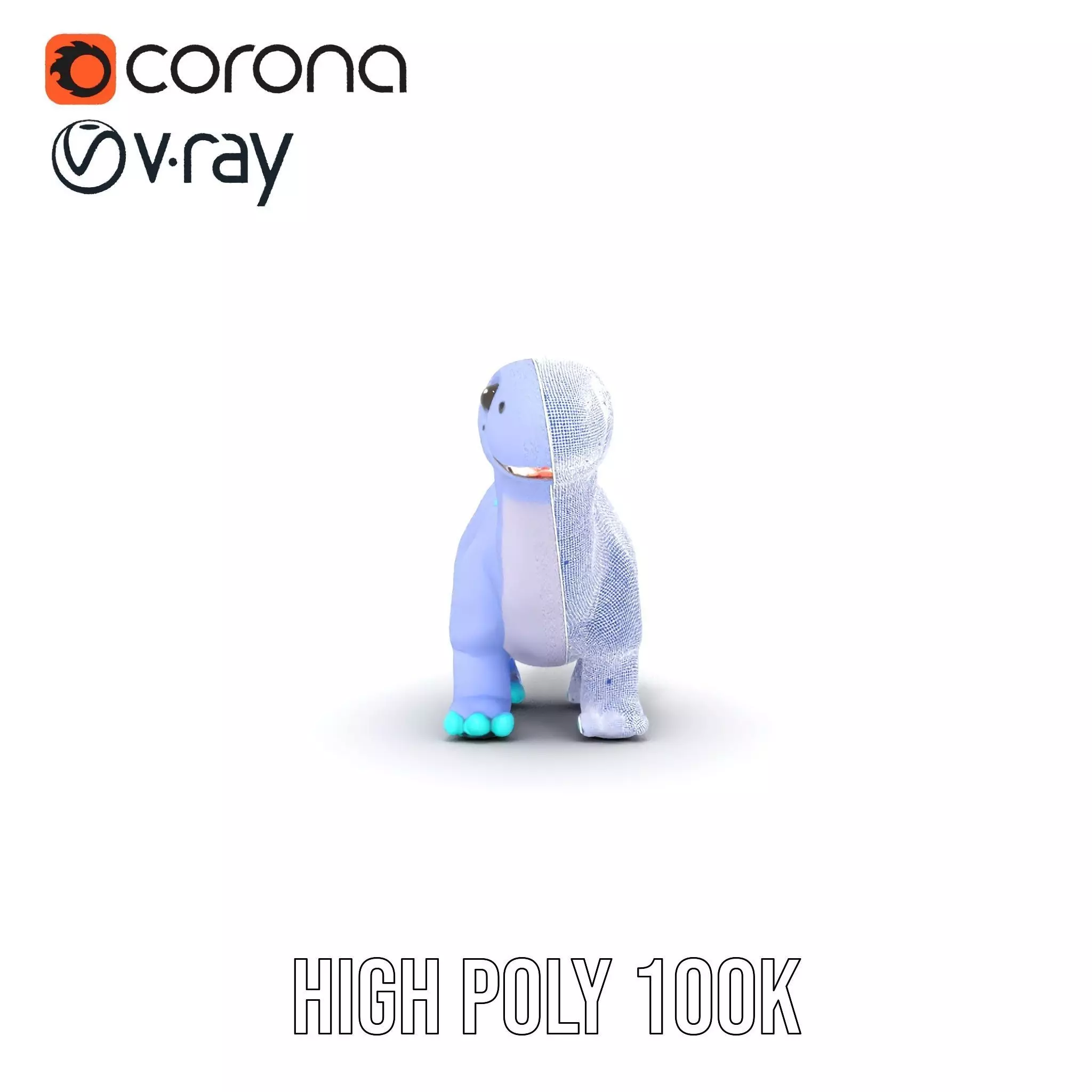 Playful Dinosaur Toy model pack Low-poly 3D model_22