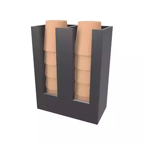 Paper Cup Holder Rack with Paper Cup v1 001