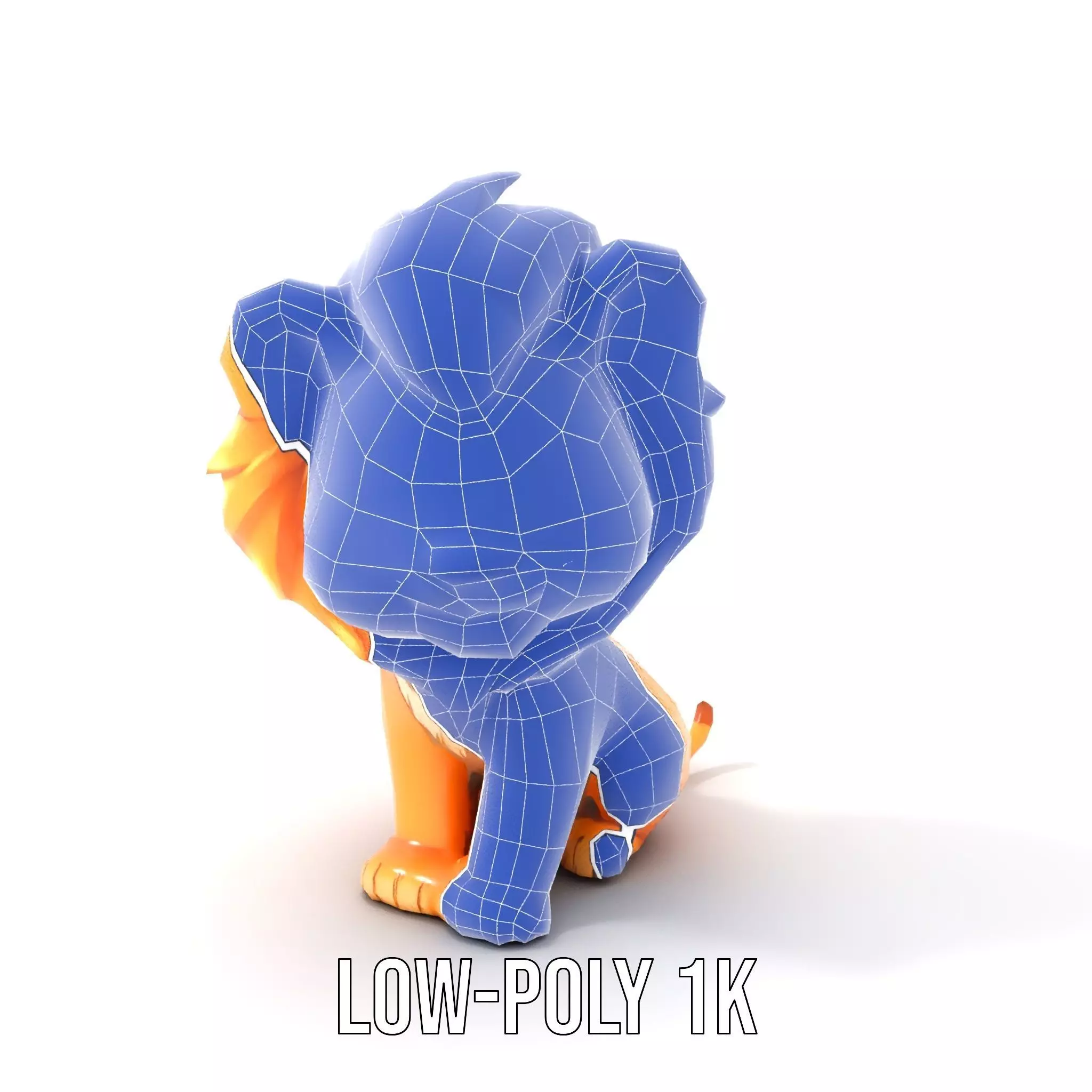 Playful Lion Cub model pack Low-poly 3D model_25