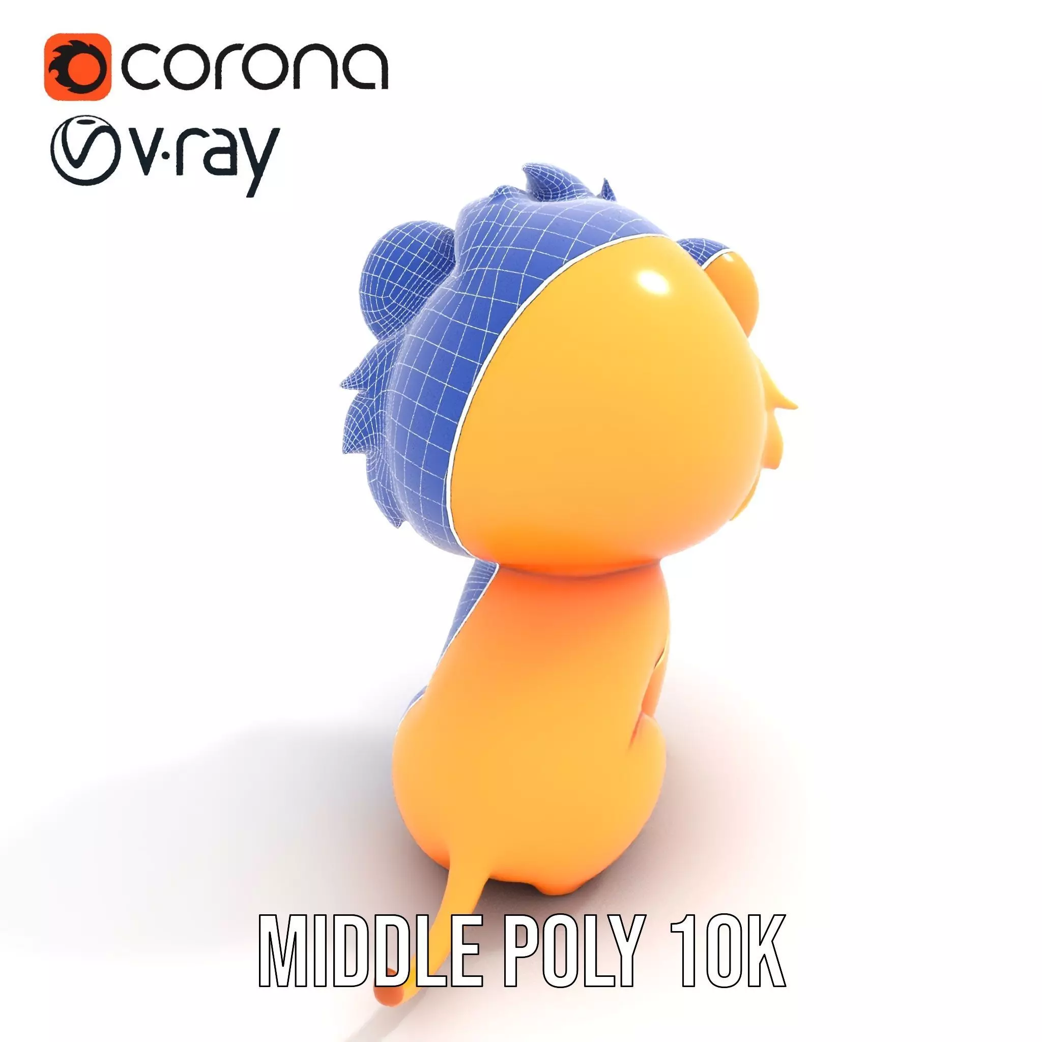 Playful Lion Cub model pack Low-poly 3D model_21