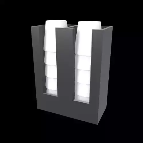 Paper Cup Holder Rack with Paper Cup v1 002