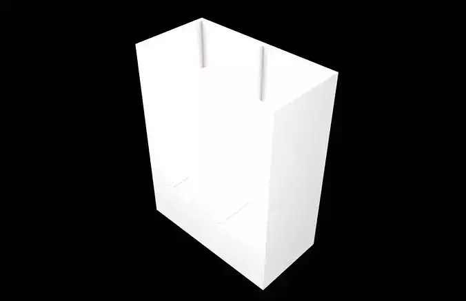 Paper Cup Holder Rack v1 002 Low-poly 3D model 3