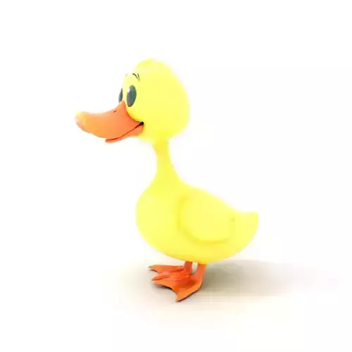 Yellow Cartoon Duck model pack