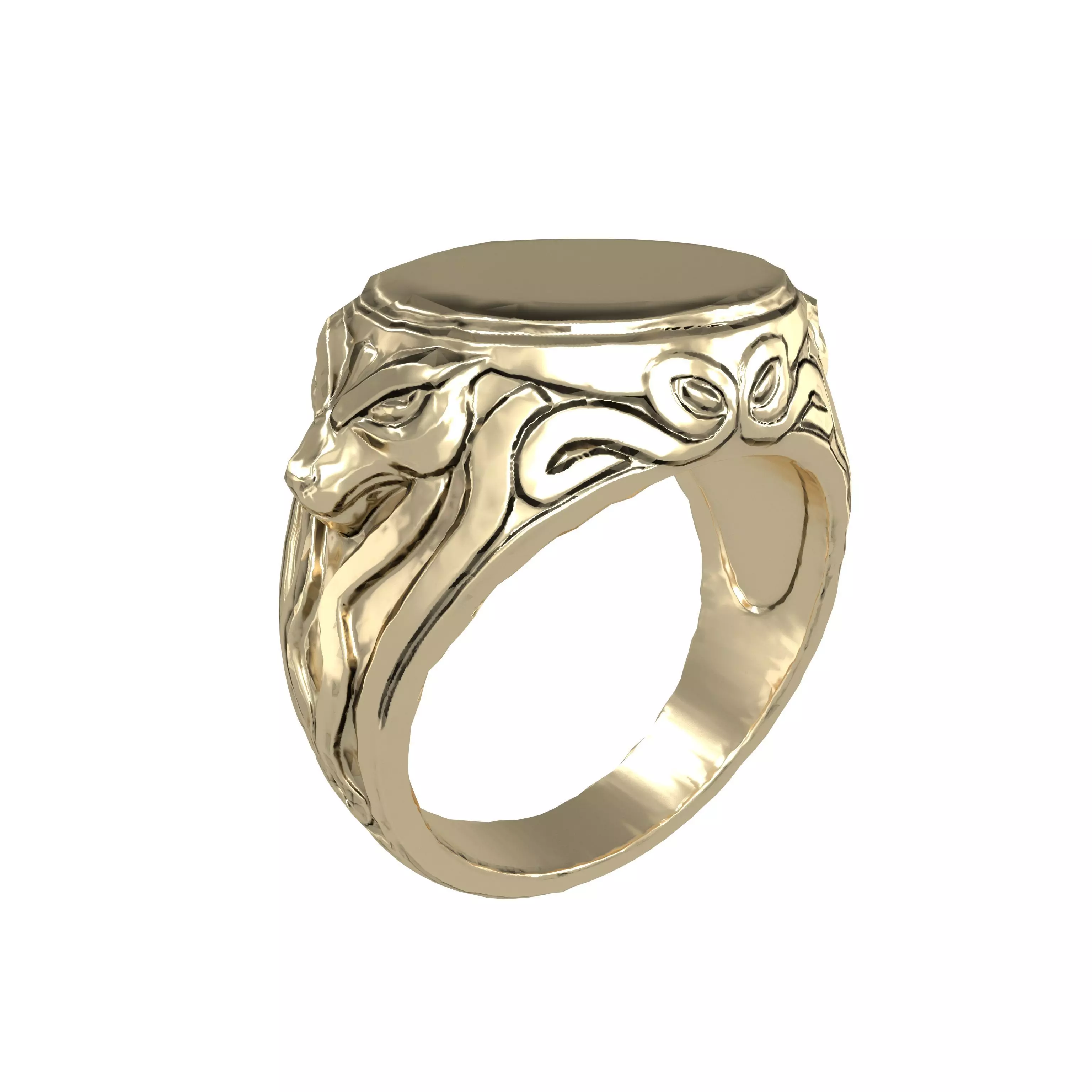 Signet Ring v1 001 Low-poly 3D model