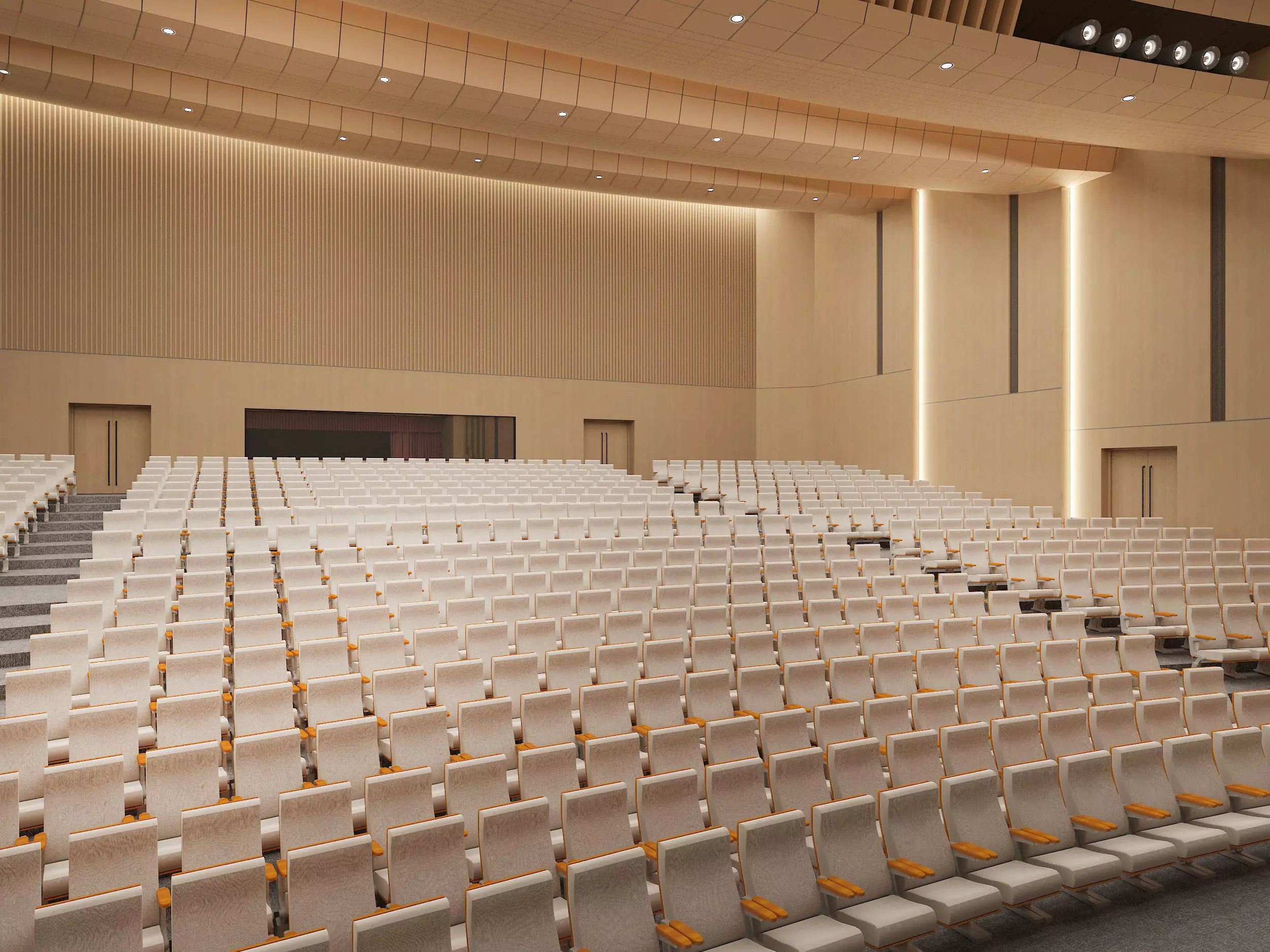 Opera House Low-poly 3D model_3