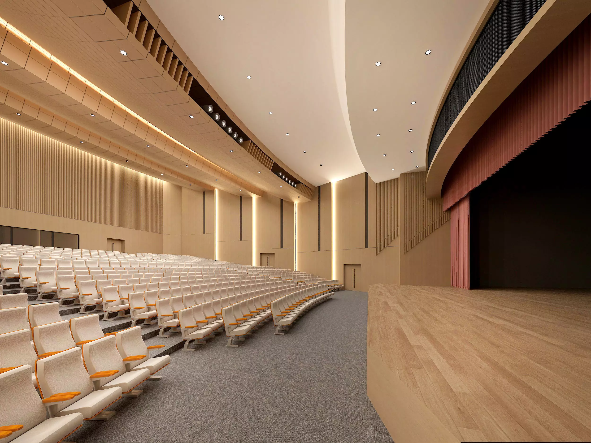 Opera House Low-poly 3D model_1